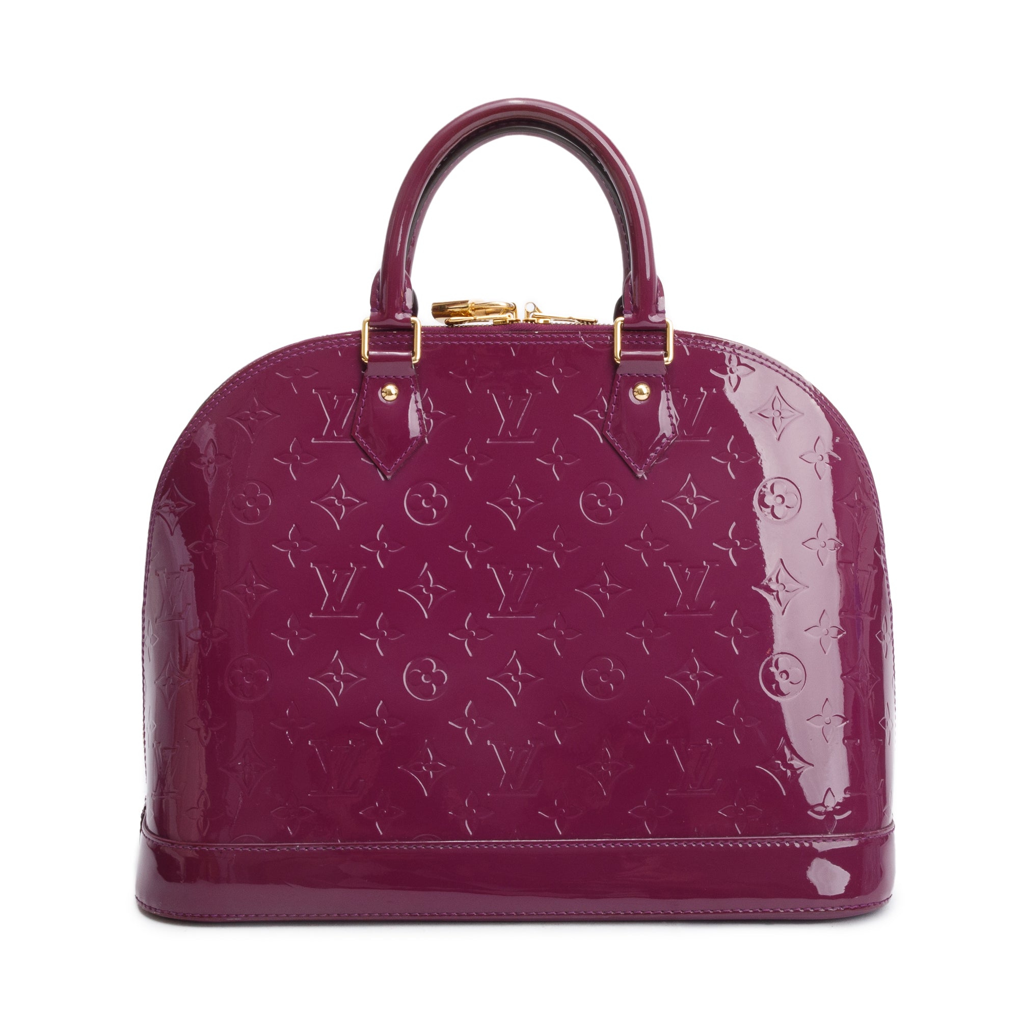 Louis Vuitton Purple Monogram Vernis Alma GM w/ Box