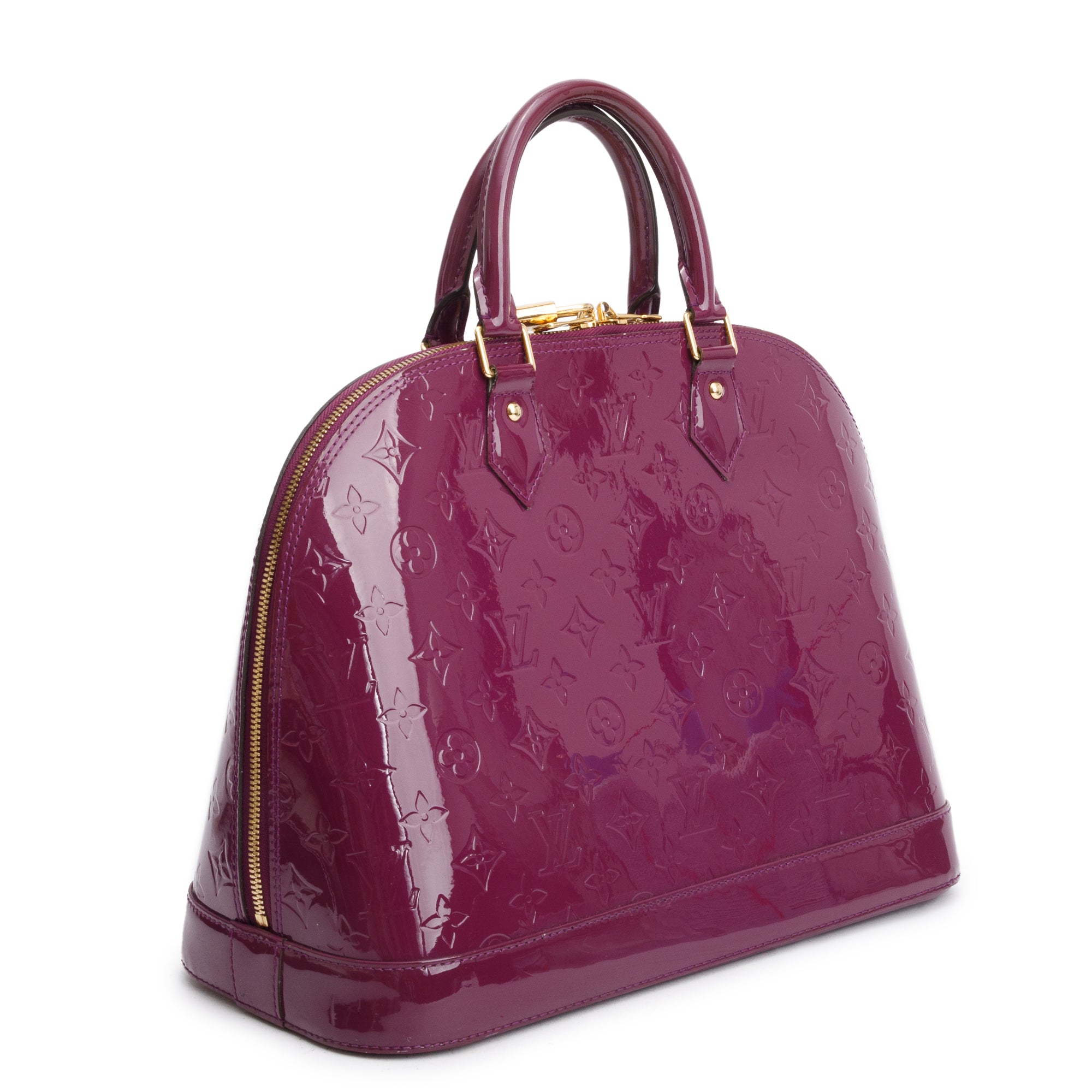 Louis Vuitton Purple Monogram Vernis Alma GM w/ Box