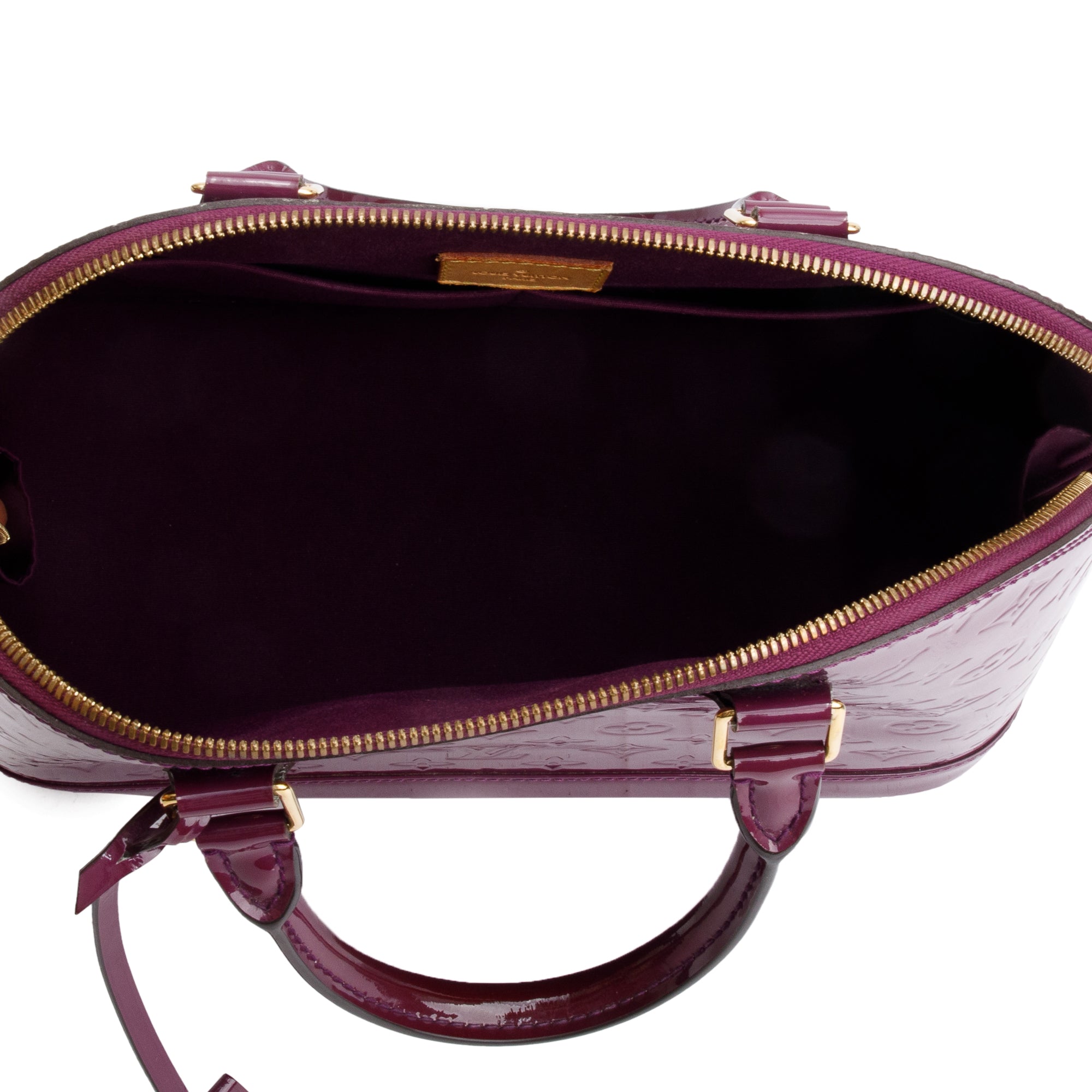 Louis Vuitton Purple Monogram Vernis Alma GM w/ Box