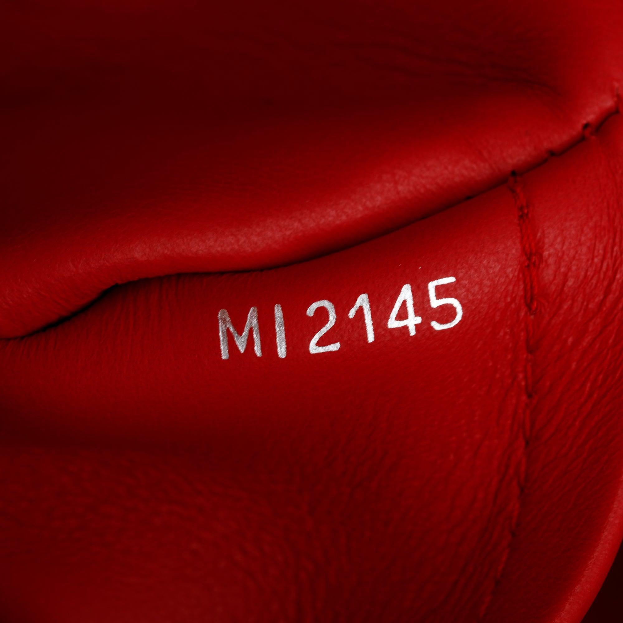 Louis Vuitton Python Trimmed Red Taurillon Capucines MM w/ Box & Paper