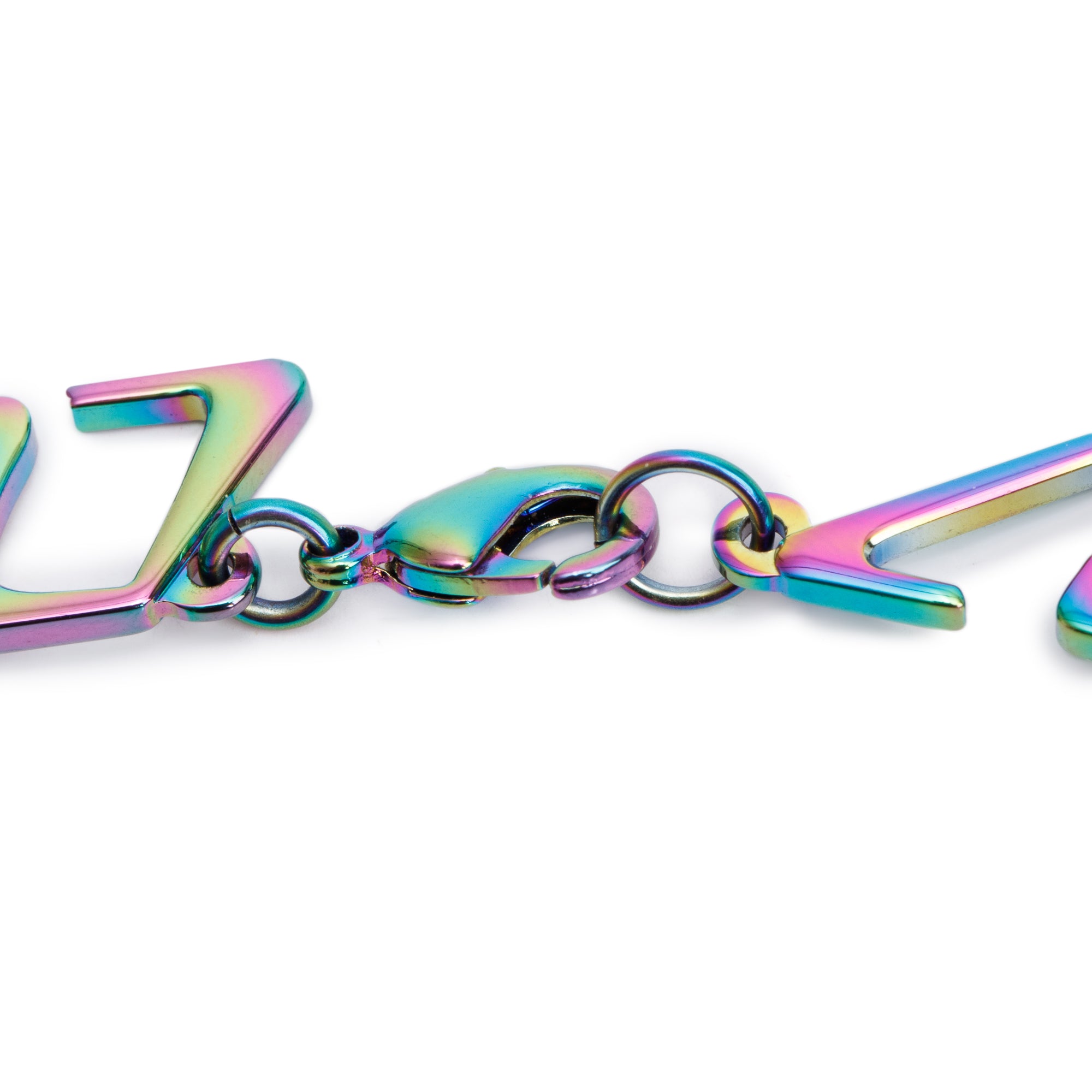 Louis Vuitton Rainbow Metal Chain Necklace w/ Box