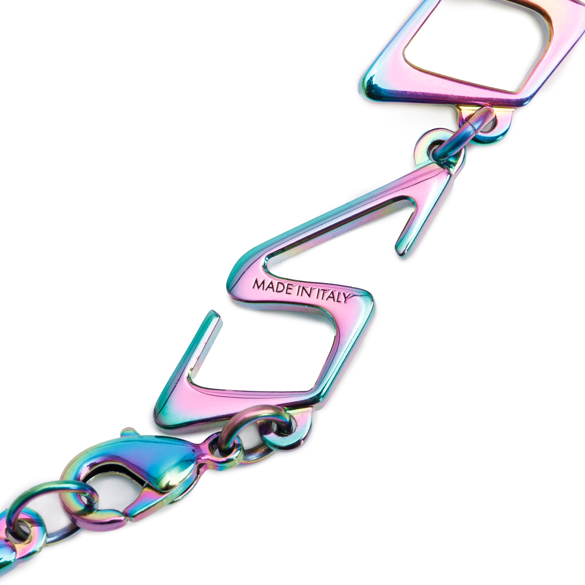 Louis Vuitton Rainbow Metal Chain Necklace w/ Box