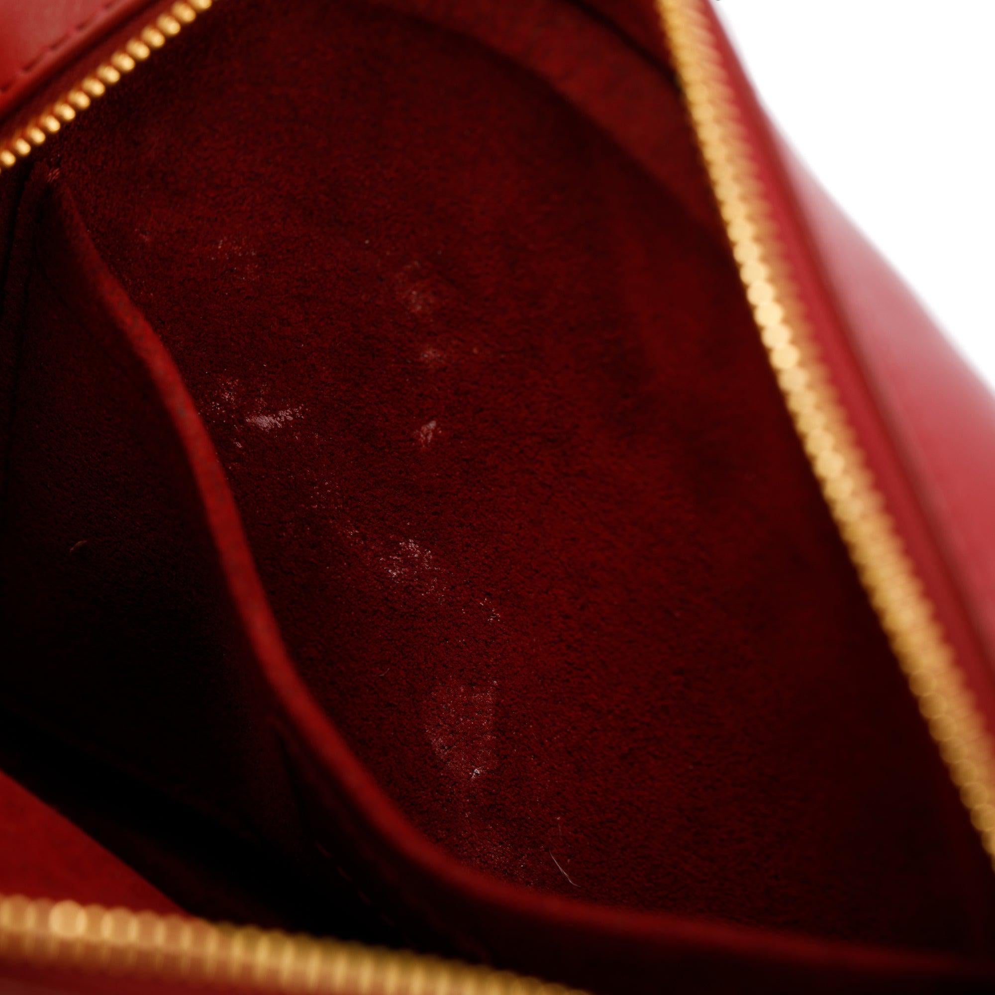Louis Vuitton Red Calfskin Leather New Wave Camera Bag