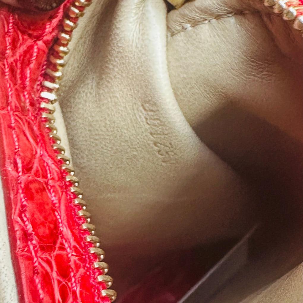 Louis Vuitton Red Crocodile Berkeley Bag