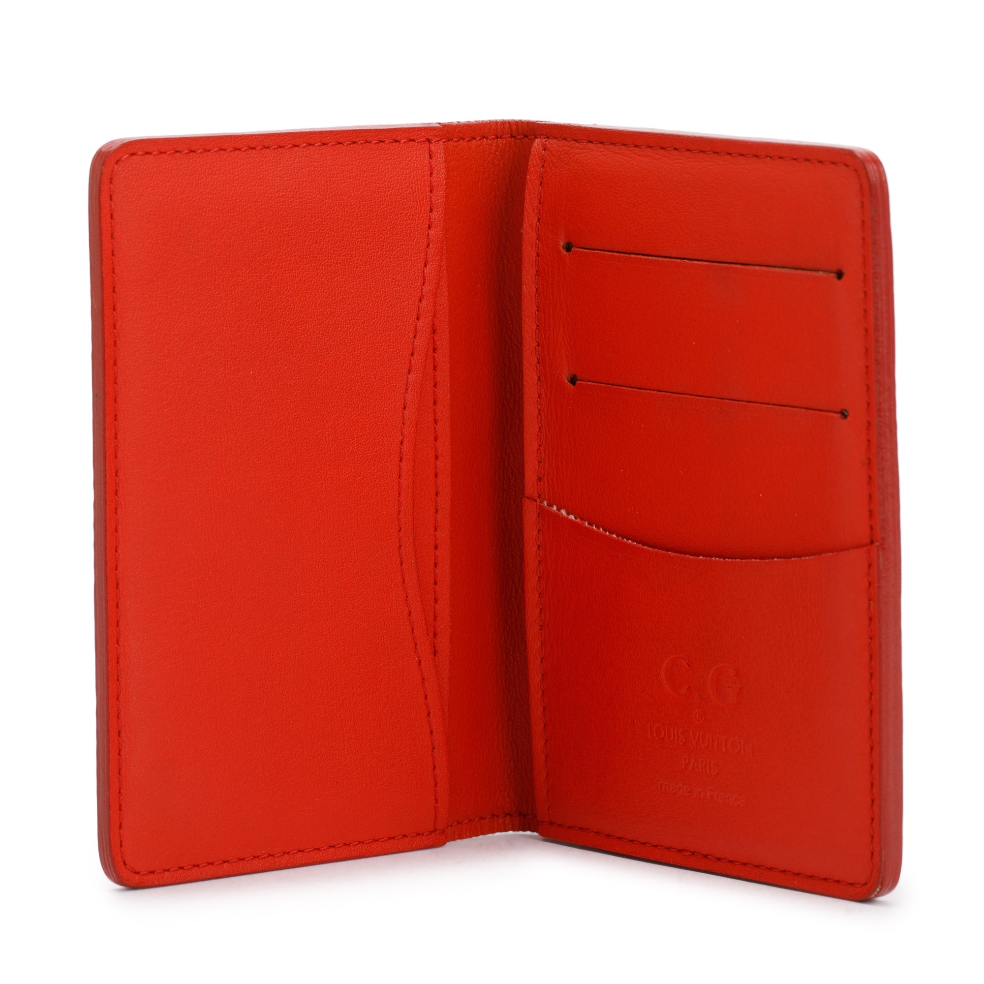 Louis Vuitton Red Damier Infini Leather Pocket Organizer