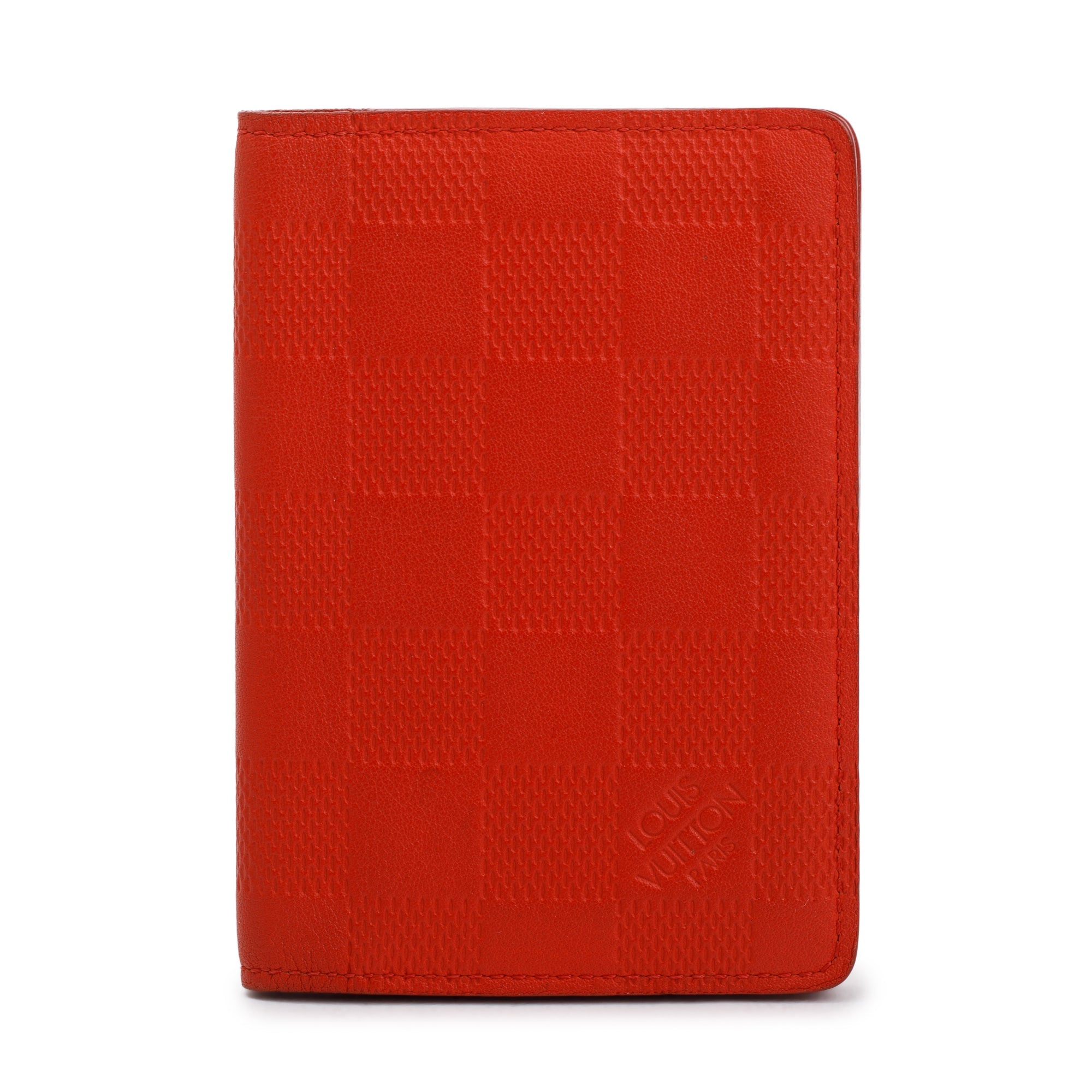 Louis Vuitton Red Damier Infini Leather Pocket Organizer