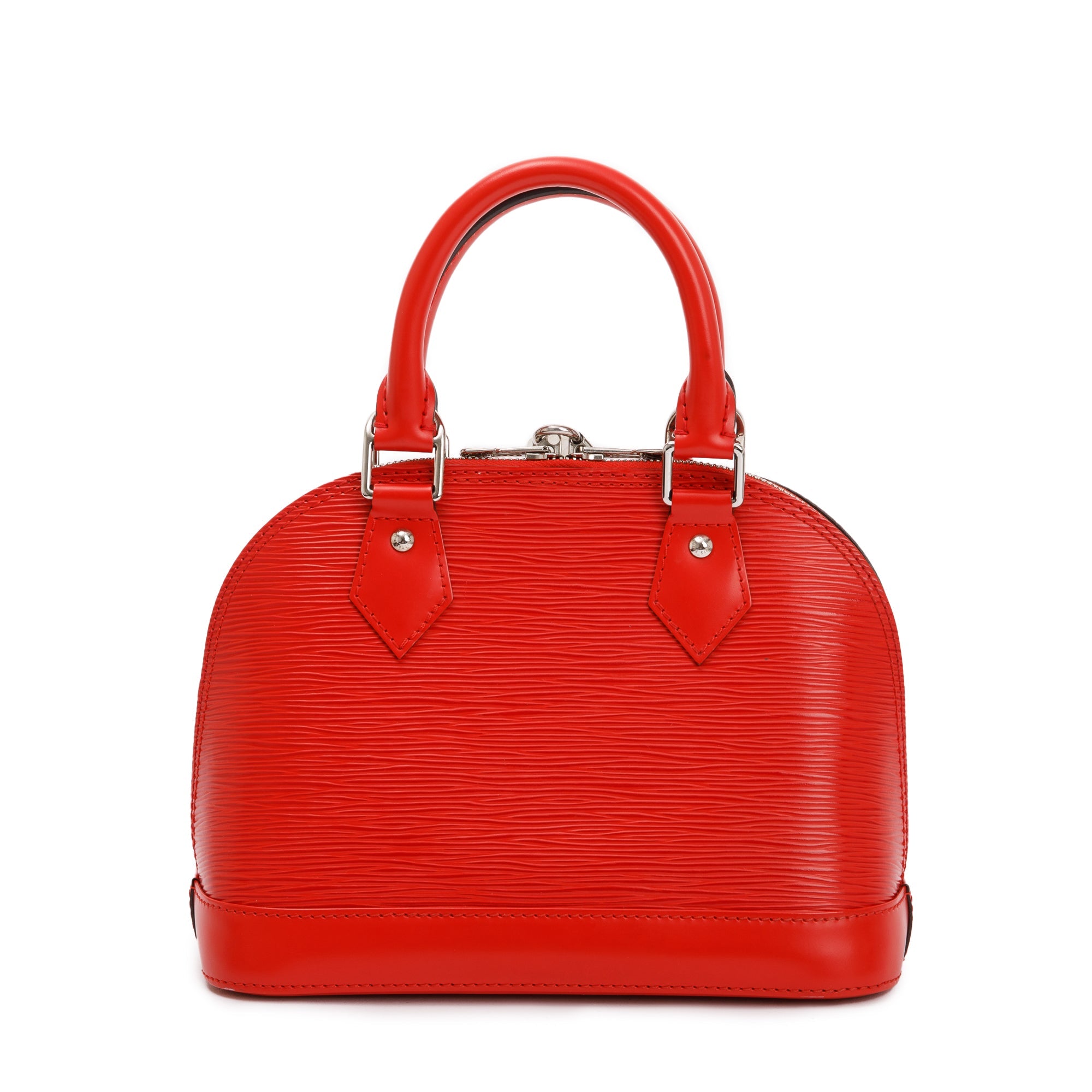 Louis Vuitton Red Epi Leather Alma BB w/ Strap