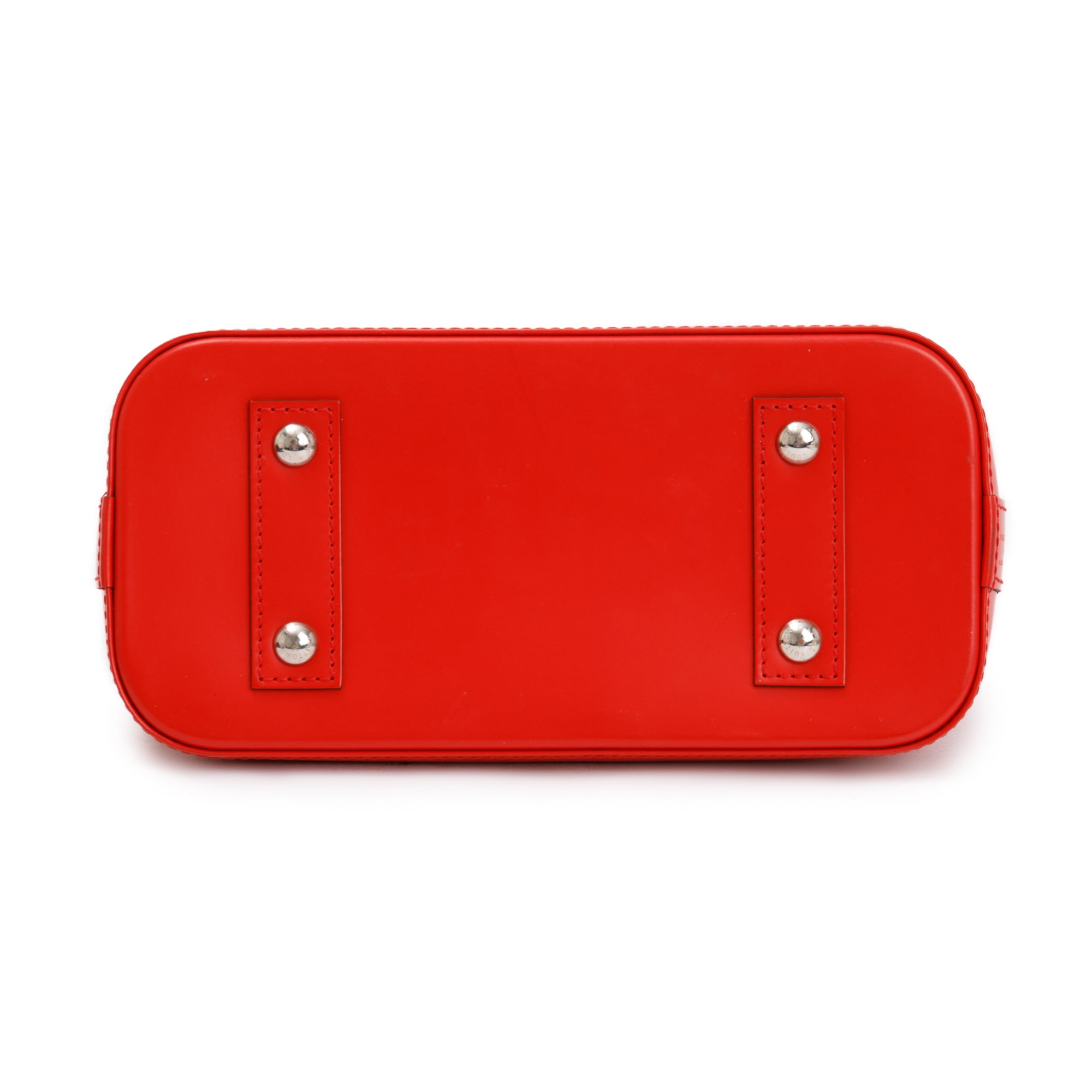 Louis Vuitton Red Epi Leather Alma BB w/ Strap
