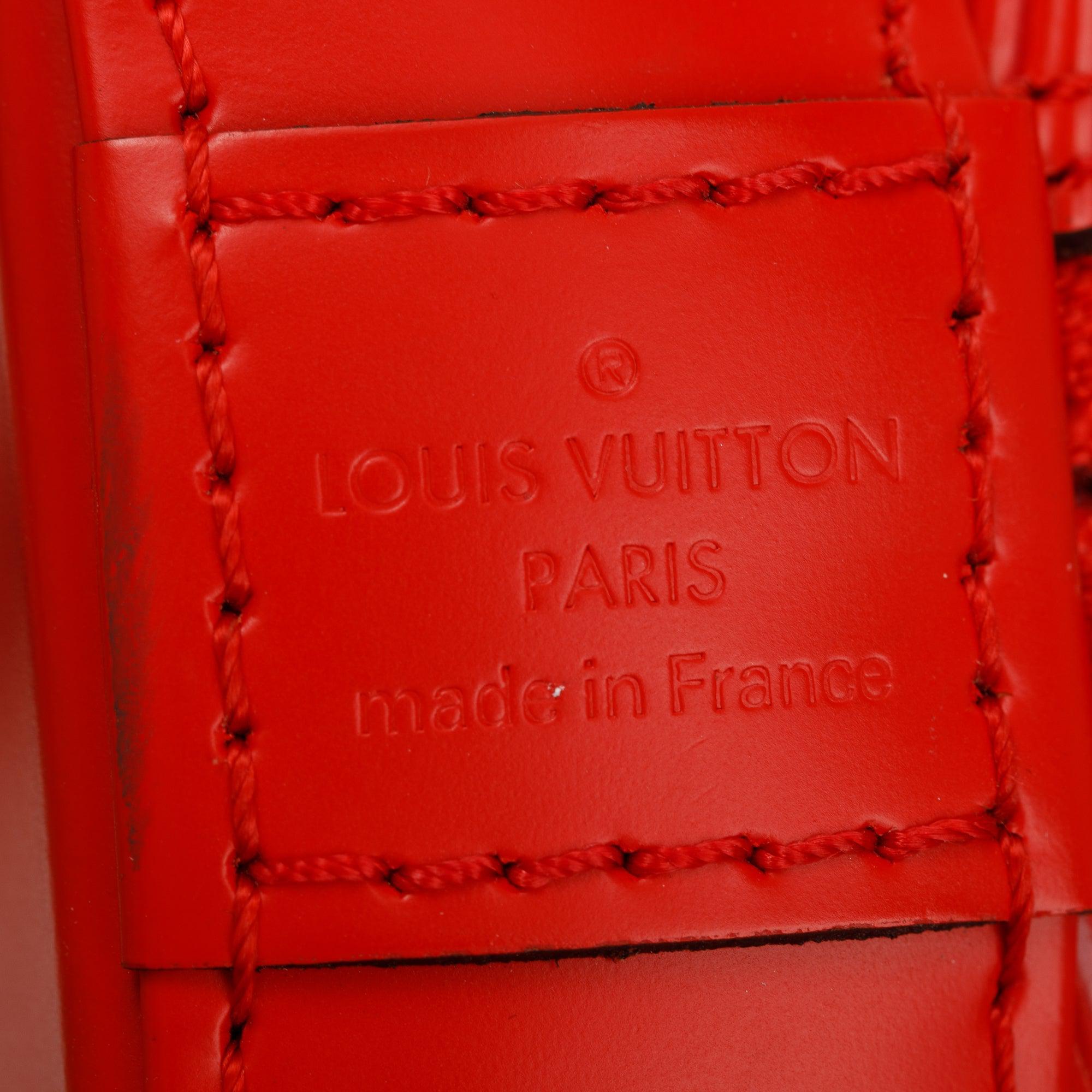 Louis Vuitton Red Epi Leather Alma BB w/ Strap