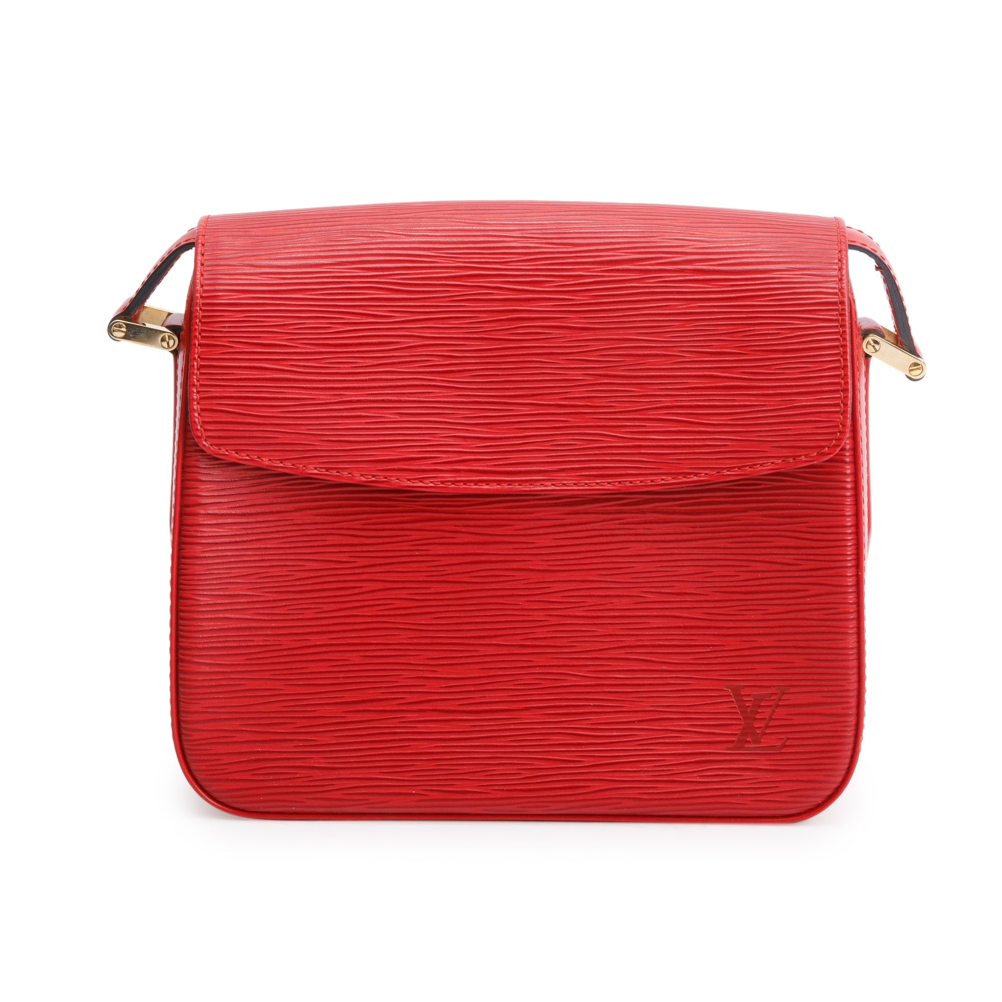 Louis Vuitton Red Epi Leather Buci Bag