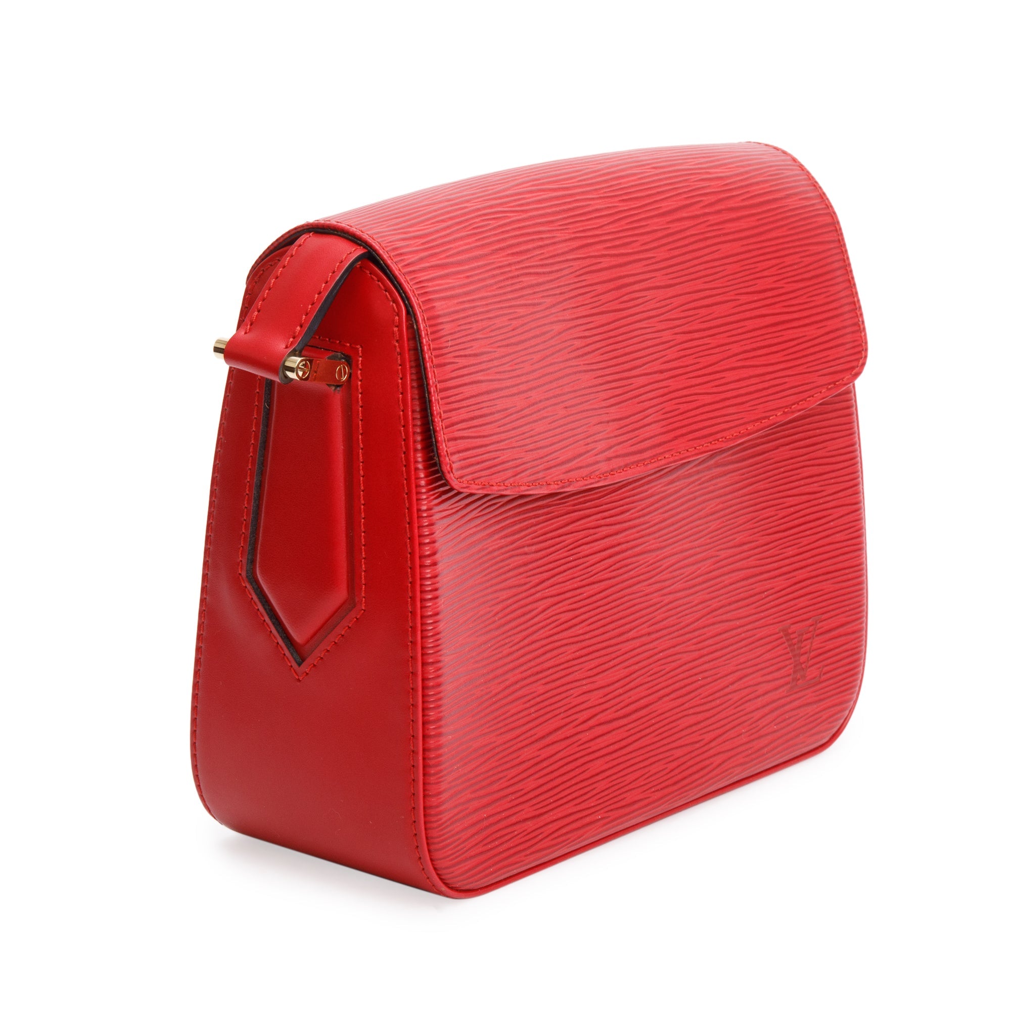 Louis Vuitton Red Epi Leather Buci Bag