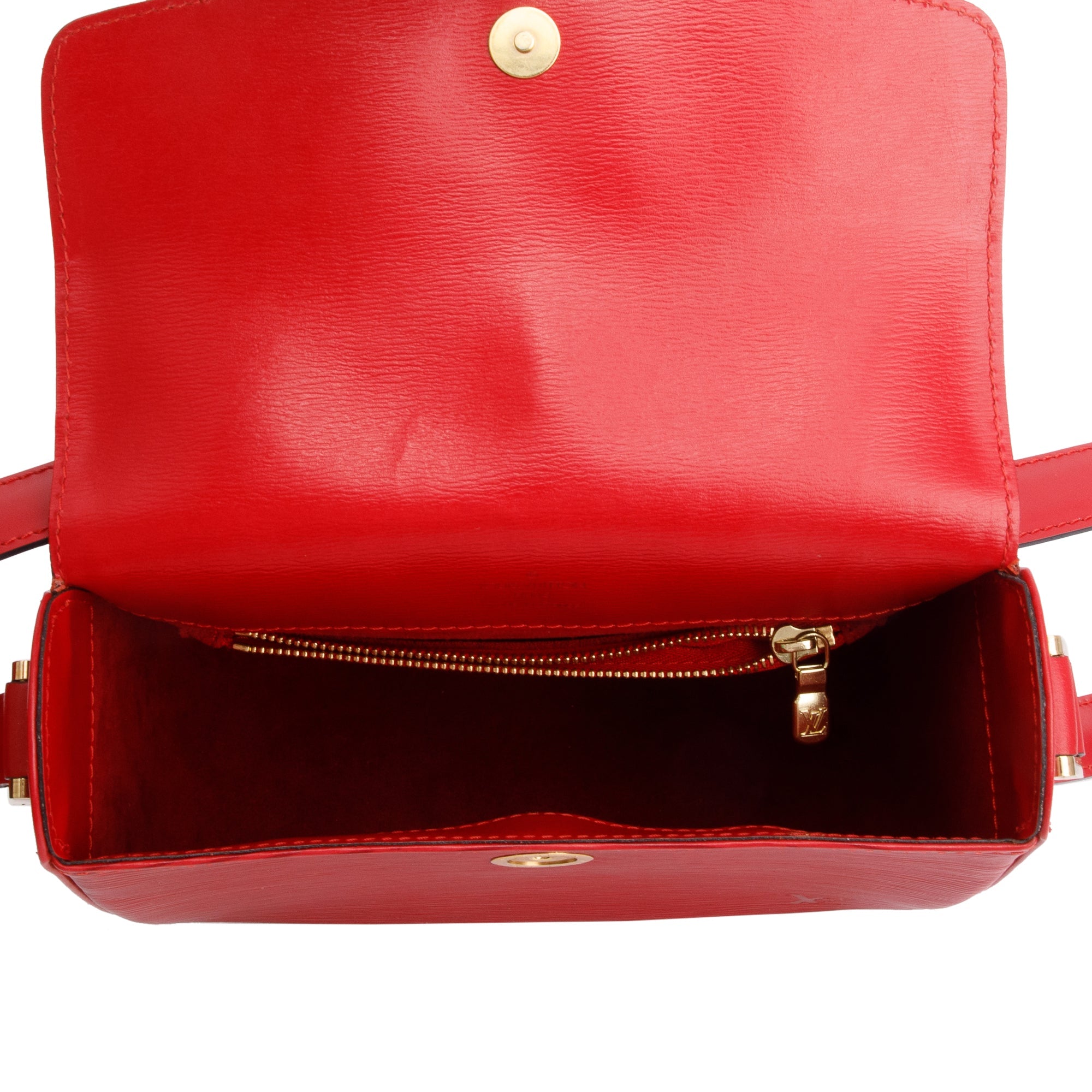 Louis Vuitton Red Epi Leather Buci Bag