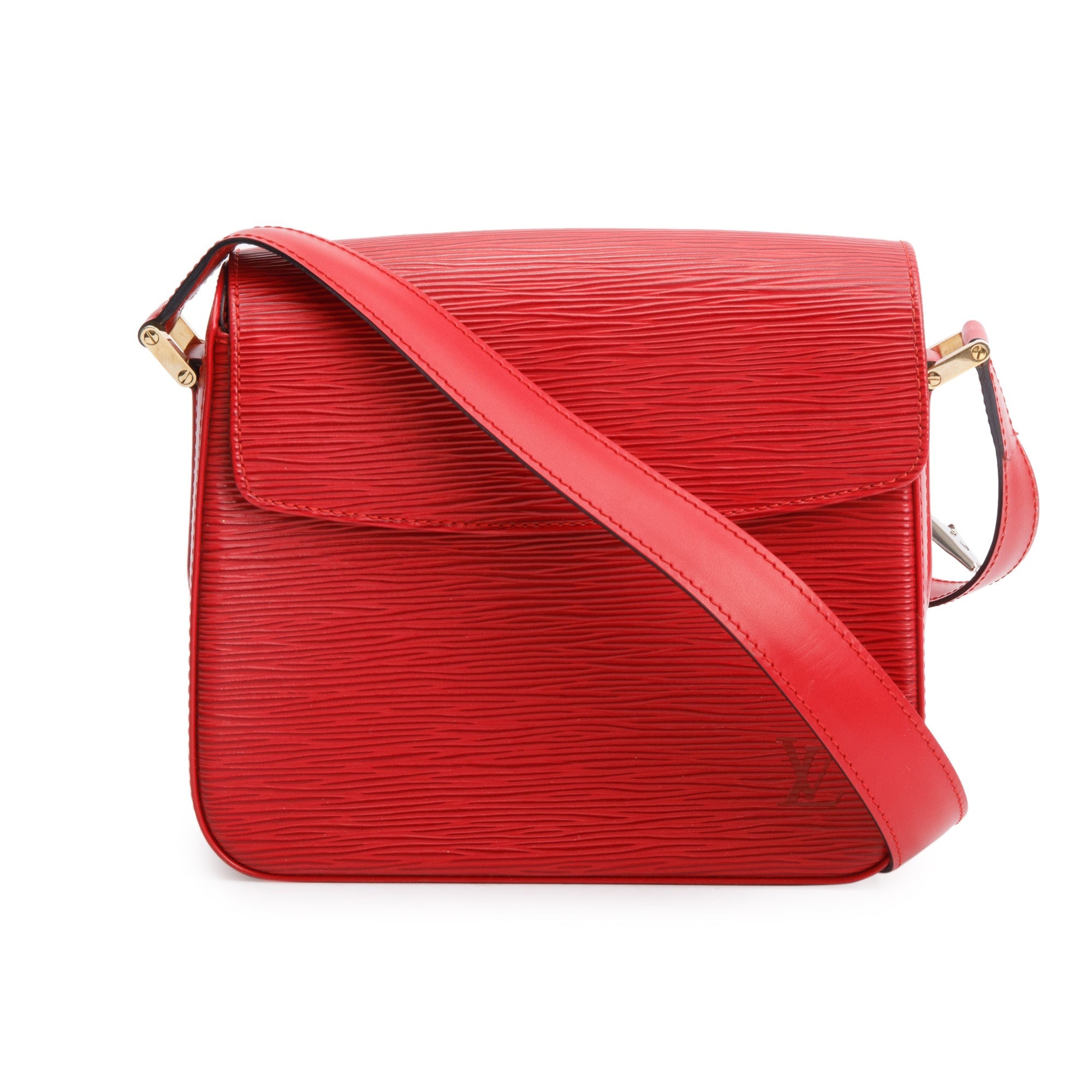 Louis Vuitton Red Epi Leather Buci Bag