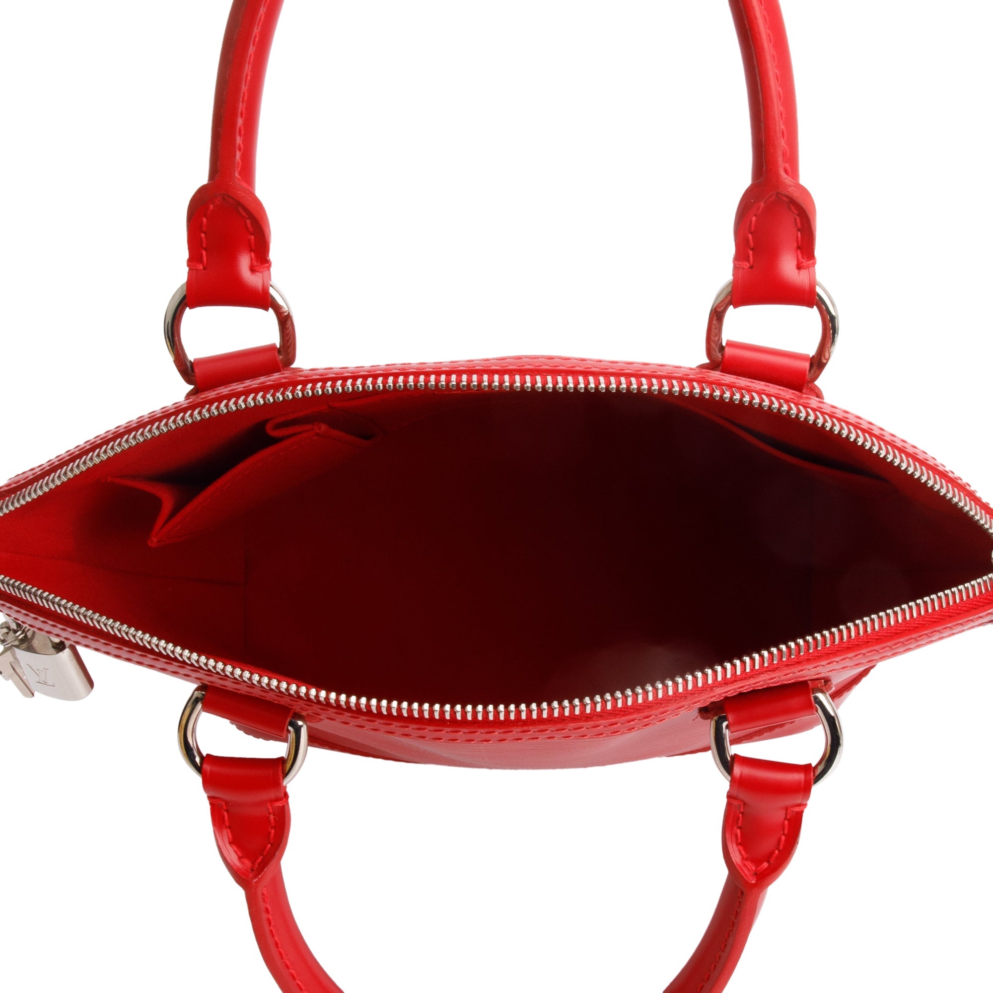 Louis Vuitton Red Epi Leather Lockit Vertical