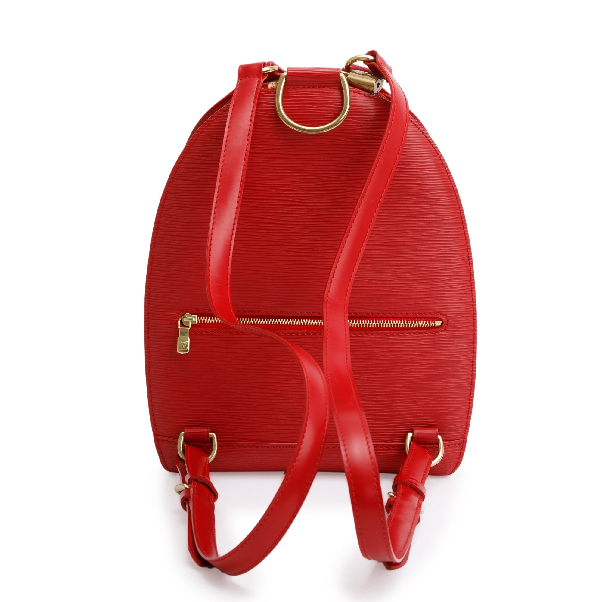 Louis Vuitton Red Epi Leather Mabillon Backpack