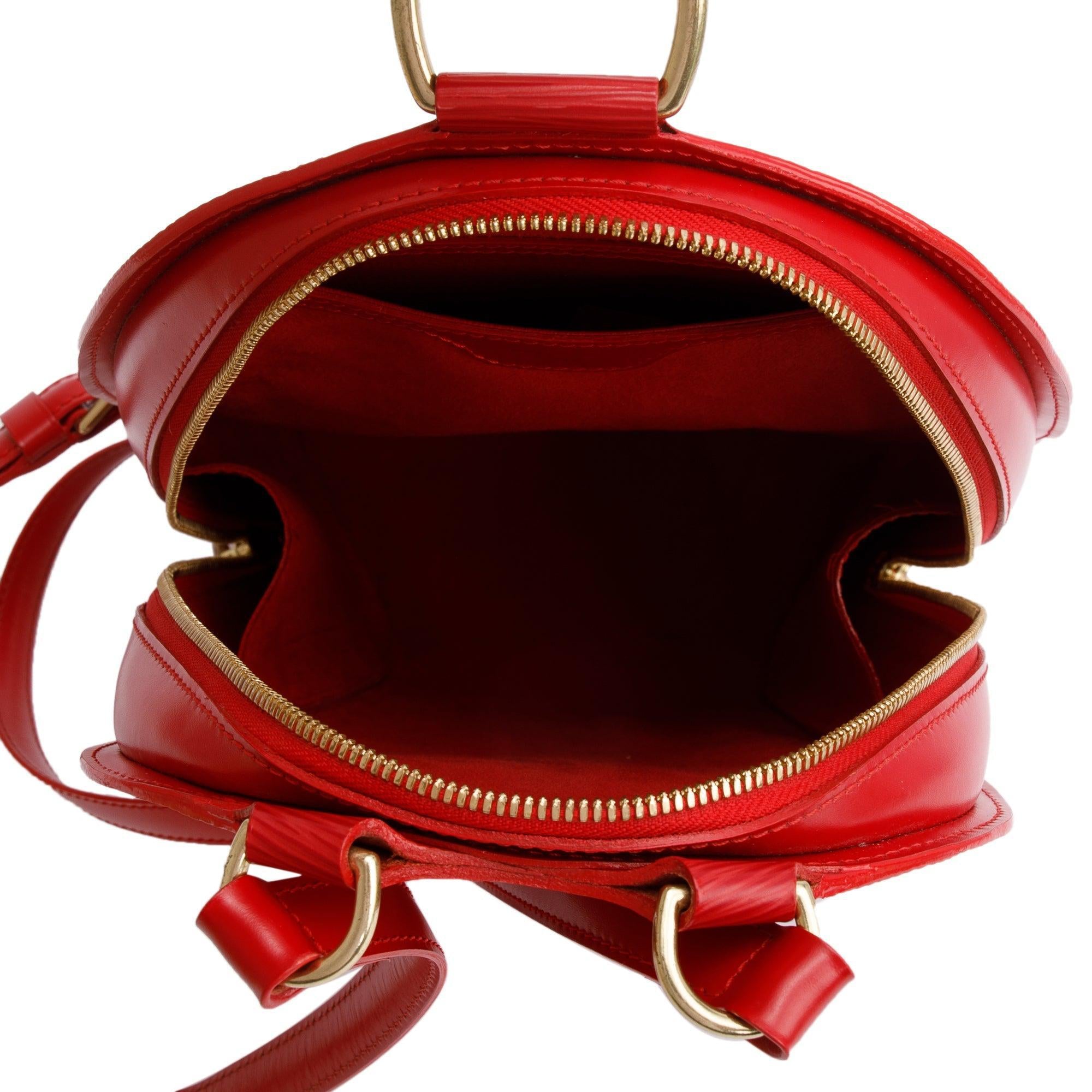 Louis Vuitton Red Epi Leather Mabillon Backpack