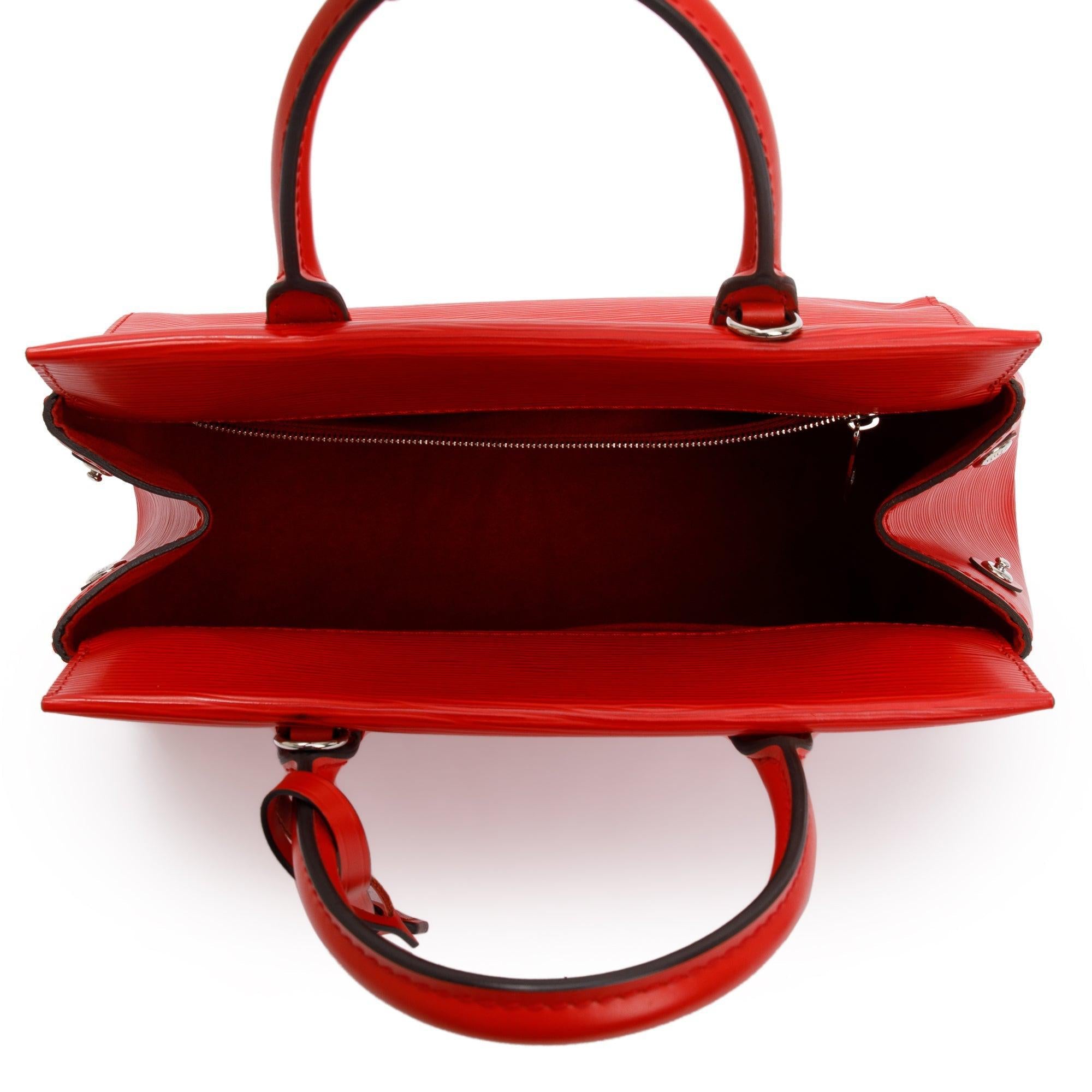 Louis Vuitton Red Epi Leather Marly BB w/ Strap