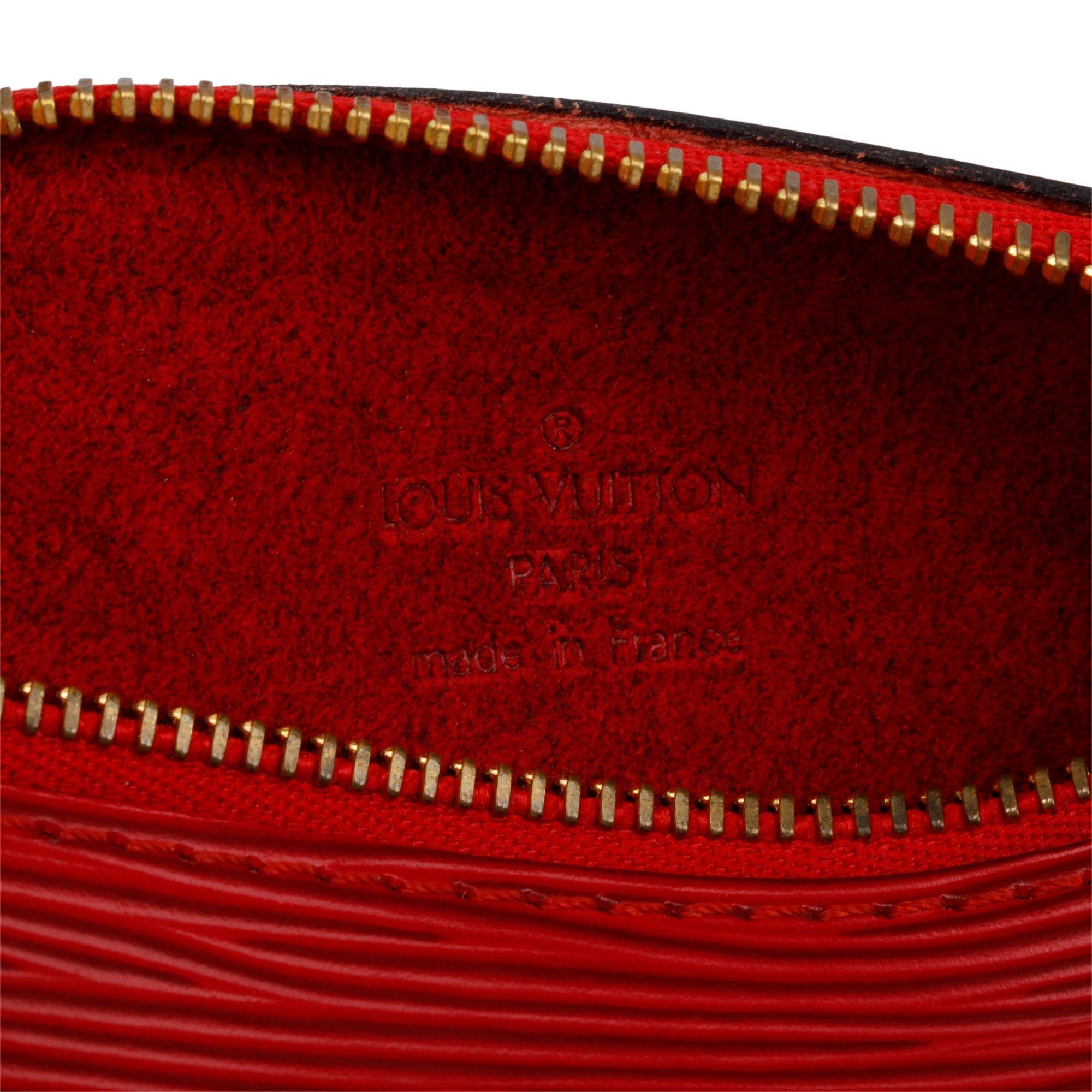 Louis Vuitton Red Epi Leather Mini Papillon Pochette