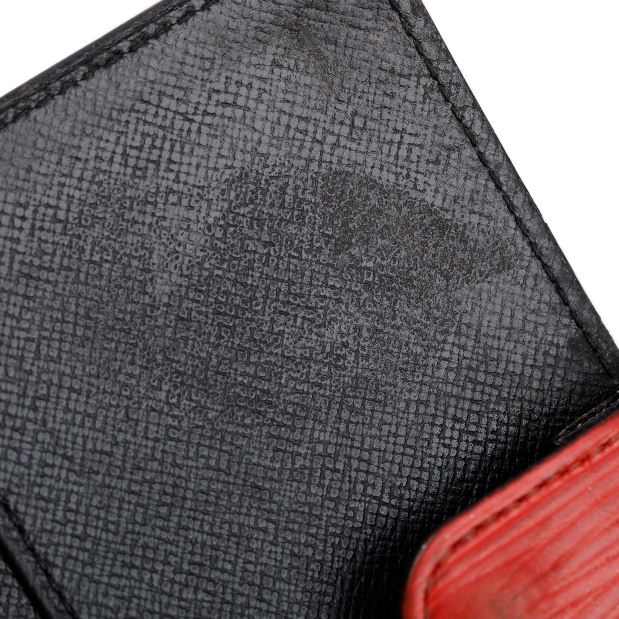 Louis Vuitton Red Epi Leather Small Ring Agenda Cover