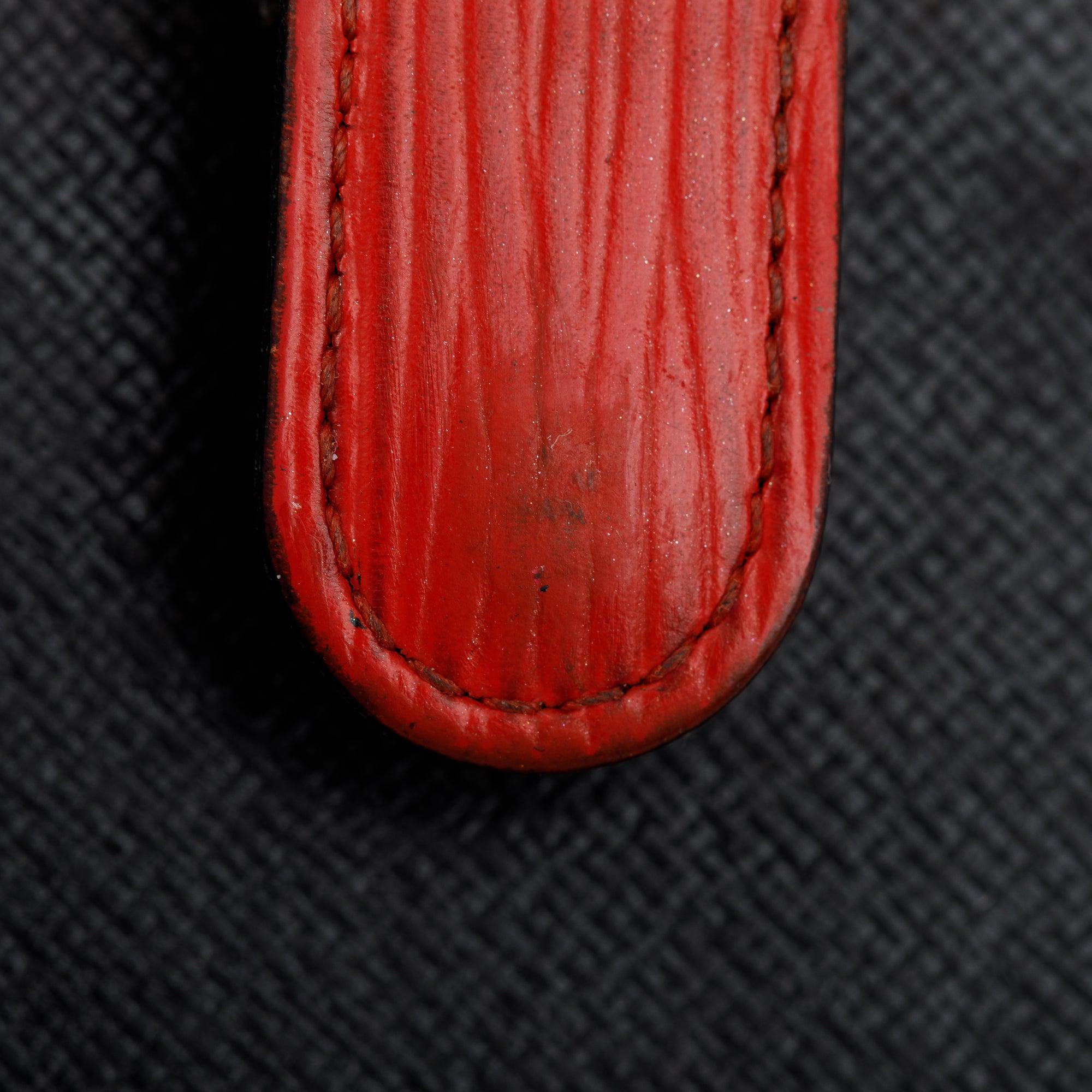 Louis Vuitton Red Epi Leather Small Ring Agenda Cover