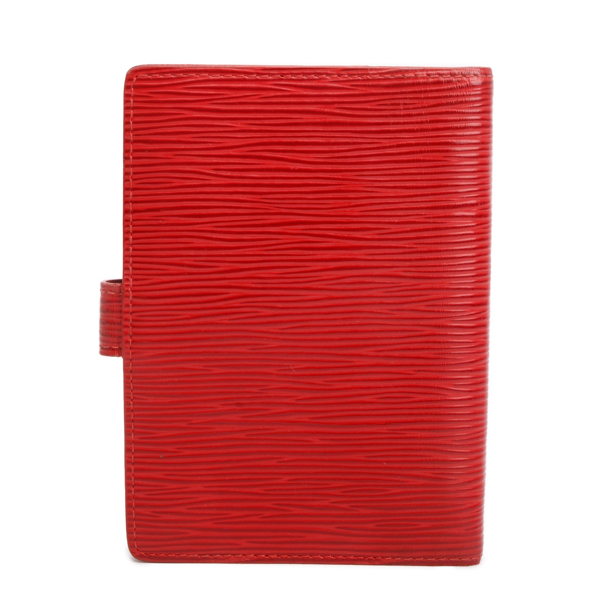 Louis Vuitton Red Epi Leather Small Ring Agenda Cover