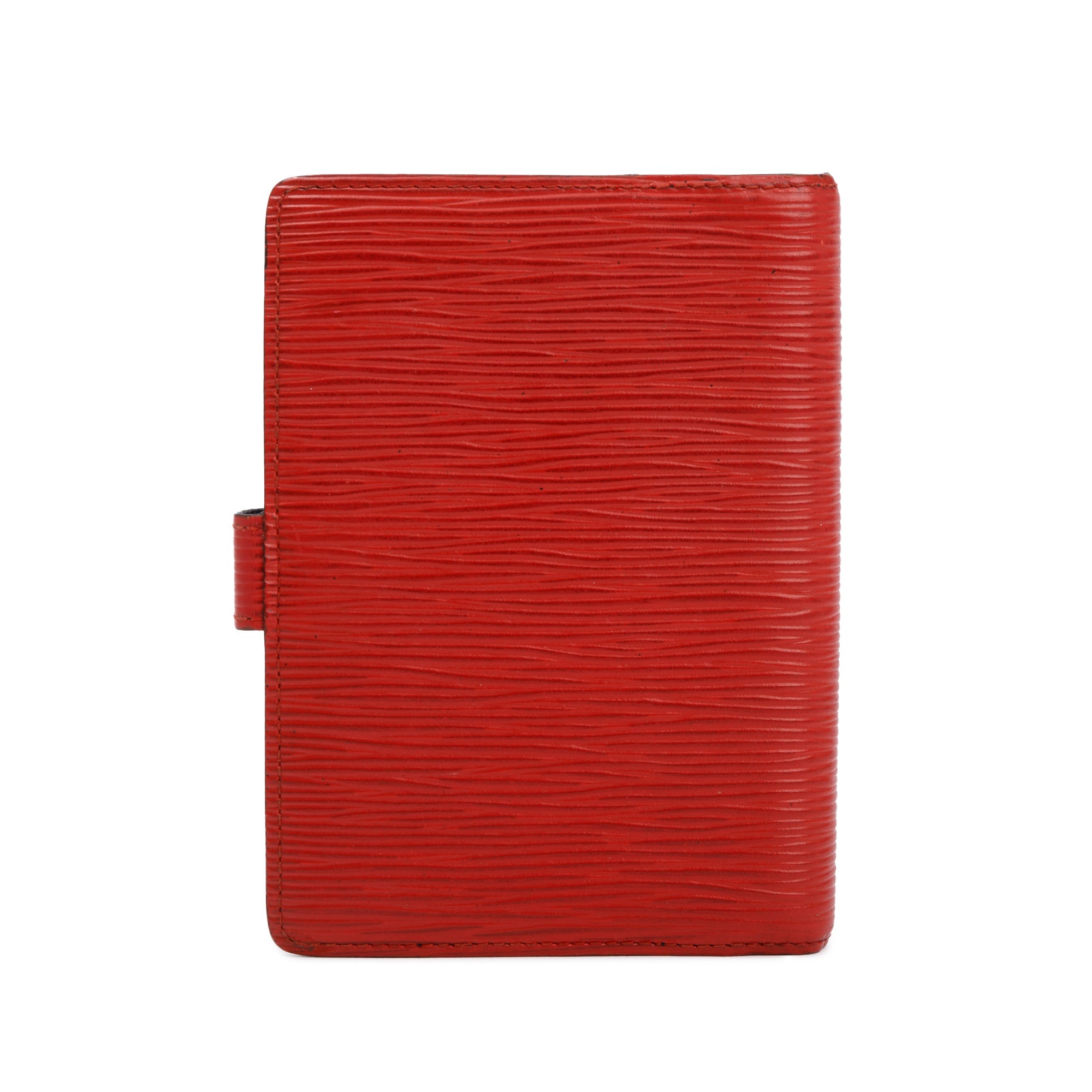 Louis Vuitton Red Epi Leather Small Ring Agenda Cover