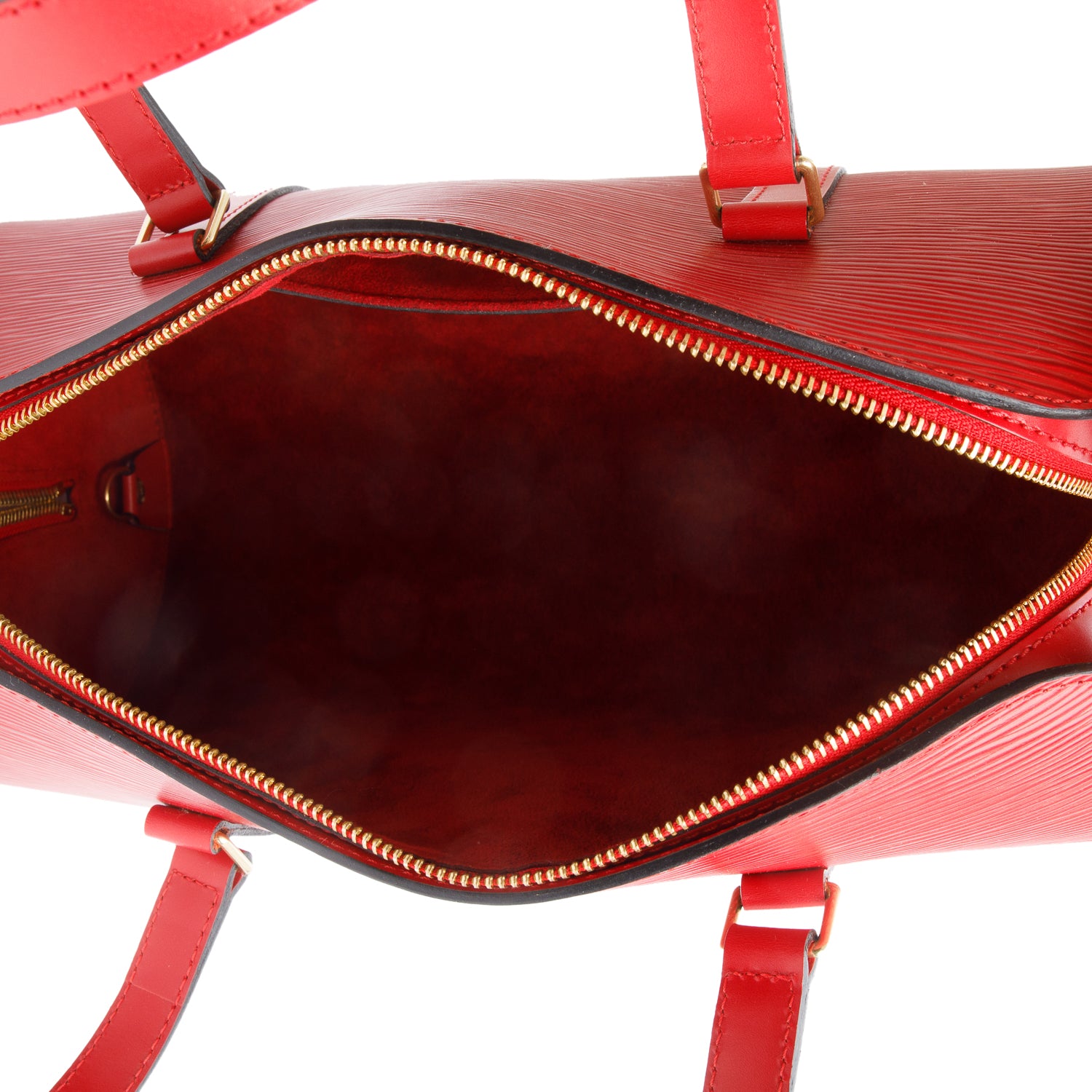 Louis Vuitton Red Epi Leather Soufflot Bag