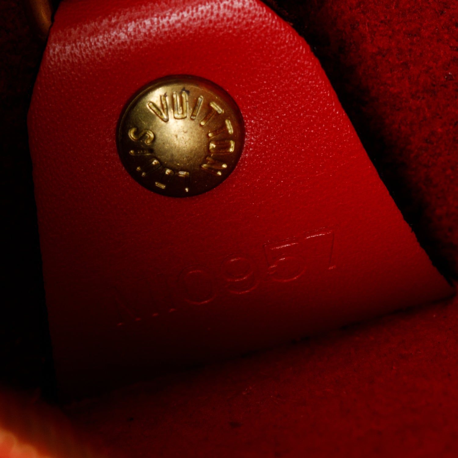 Louis Vuitton Red Epi Leather Soufflot Bag