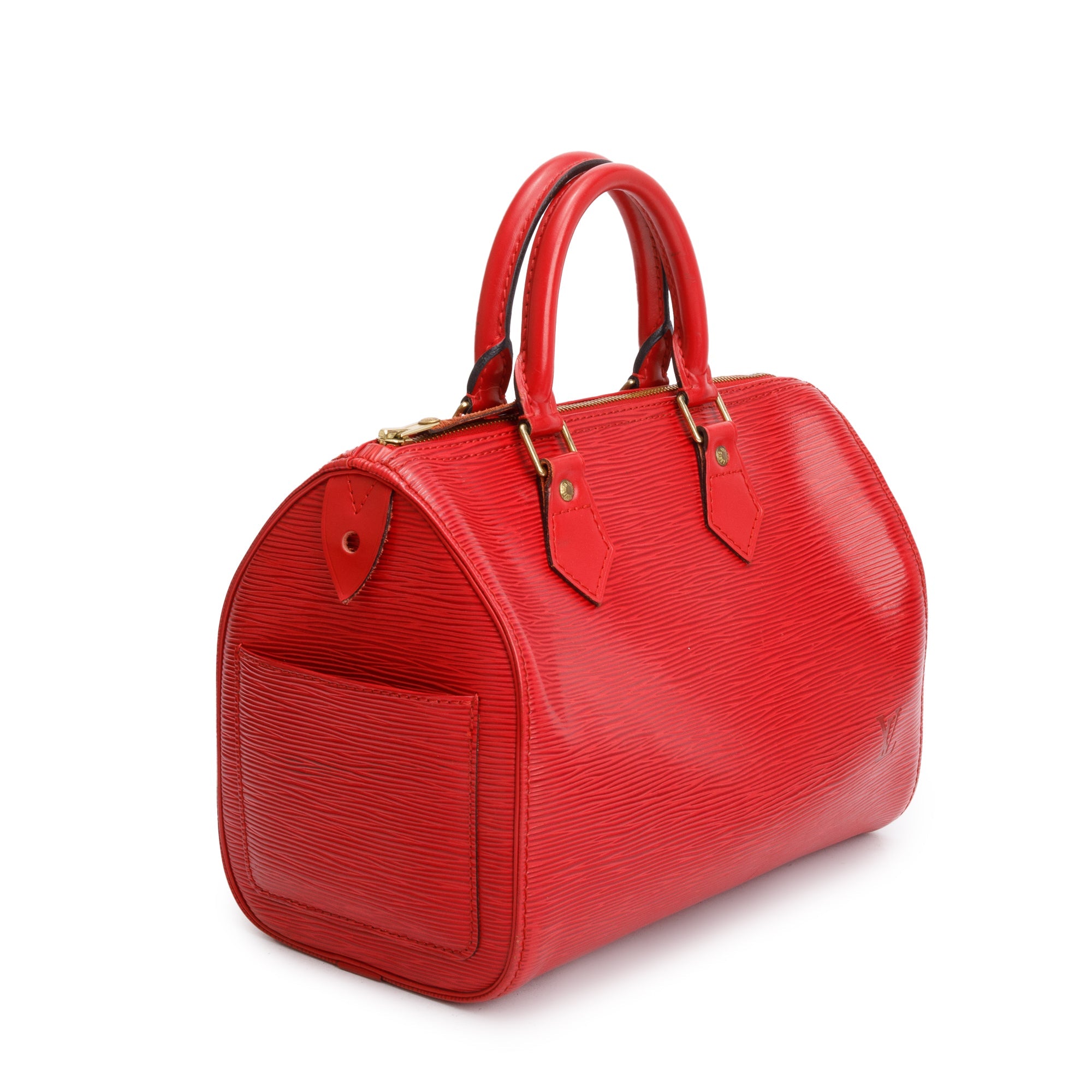 Louis Vuitton Red Epi Leather Speedy 25