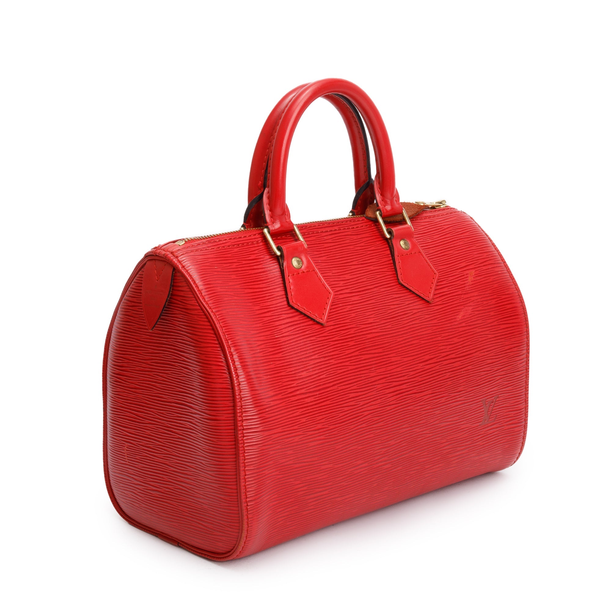 Louis Vuitton Red Epi Leather Speedy 25