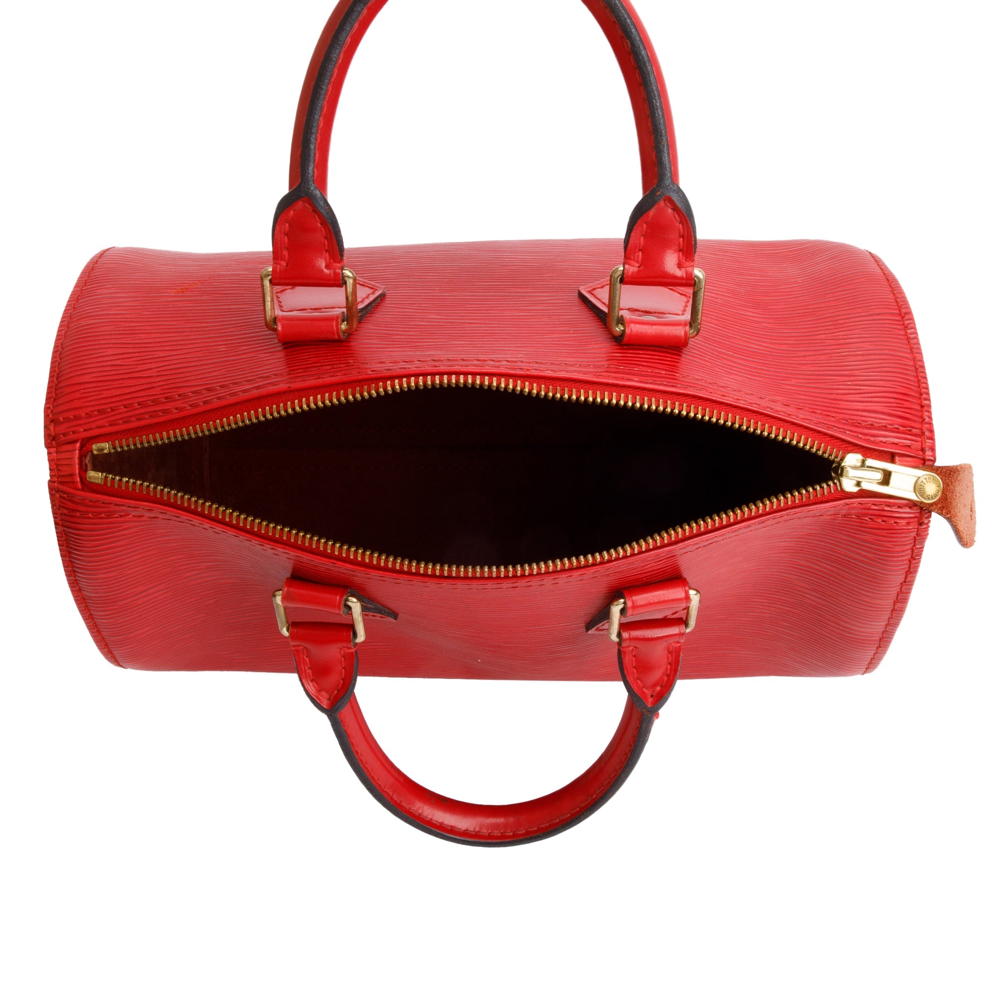 Louis Vuitton Red Epi Leather Speedy 25