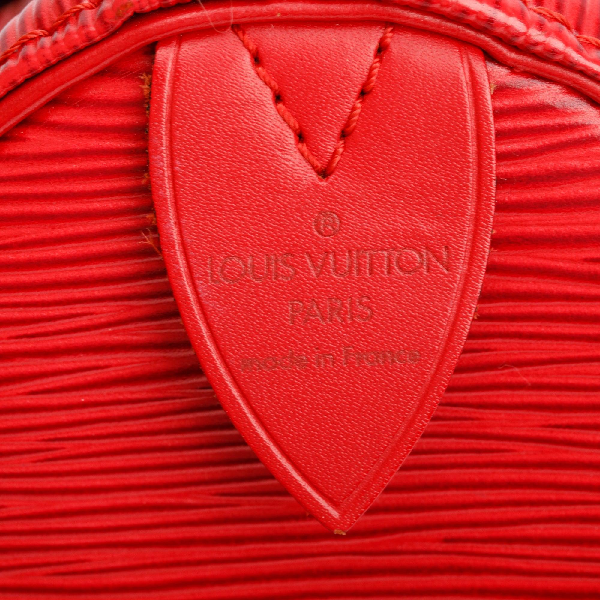 Louis Vuitton Red Epi Leather Speedy 25