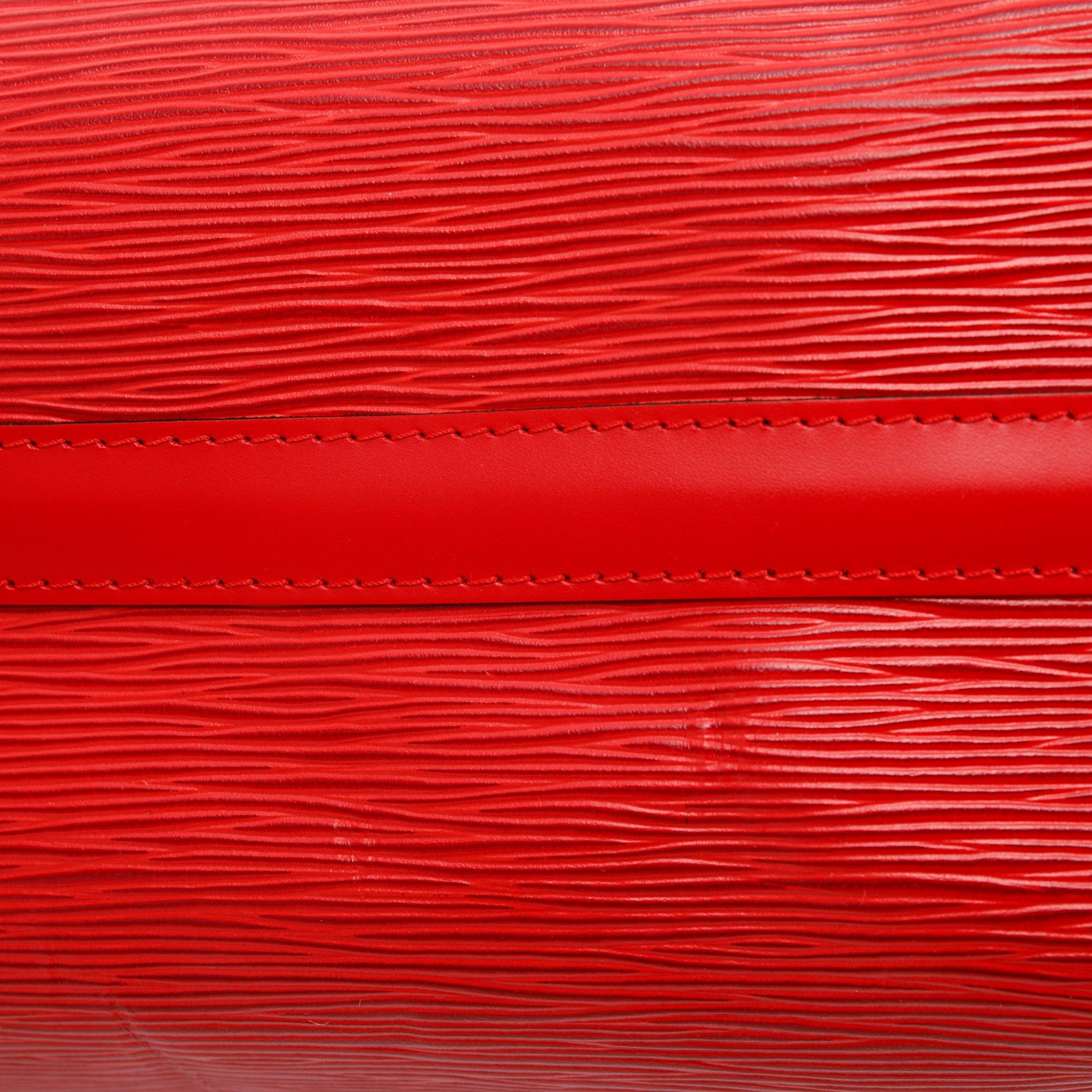 Louis Vuitton Red Epi Speedy 25