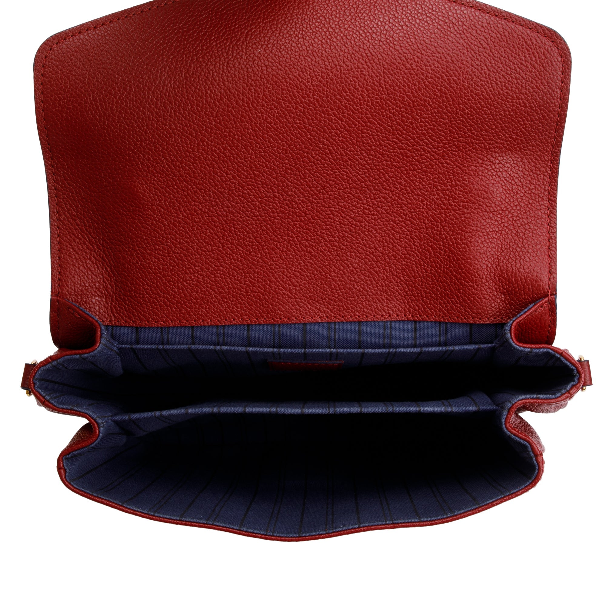 Louis Vuitton Red Monogram Empreinte Leather Pochette Metis w/ Box & Receipt