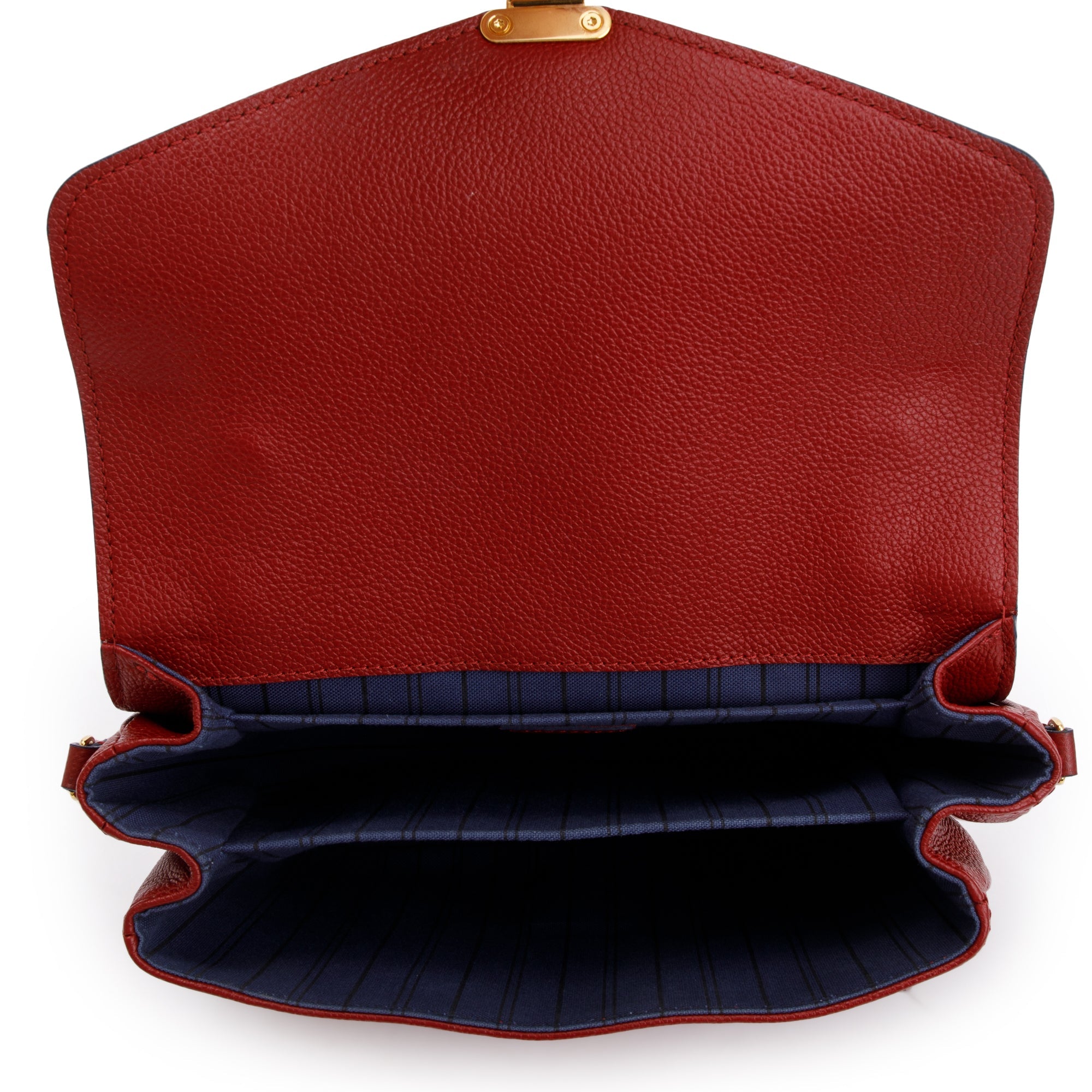 Louis Vuitton Red Monogram Empreinte Leather Pochette Metis w/ Box & Receipt