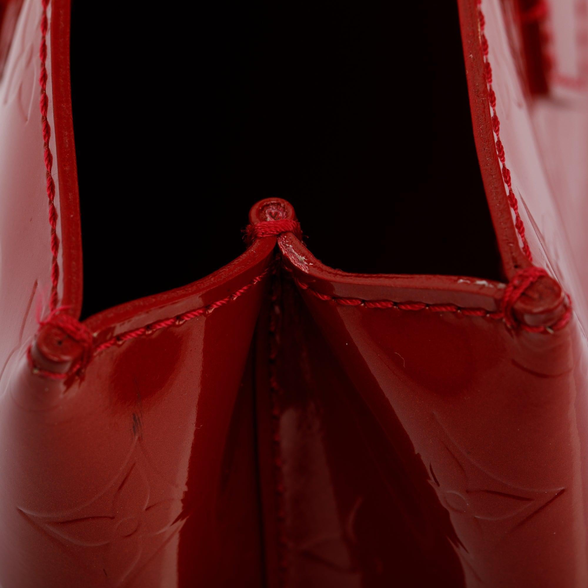 Louis Vuitton Red Monogram Vernis Wilshire PM