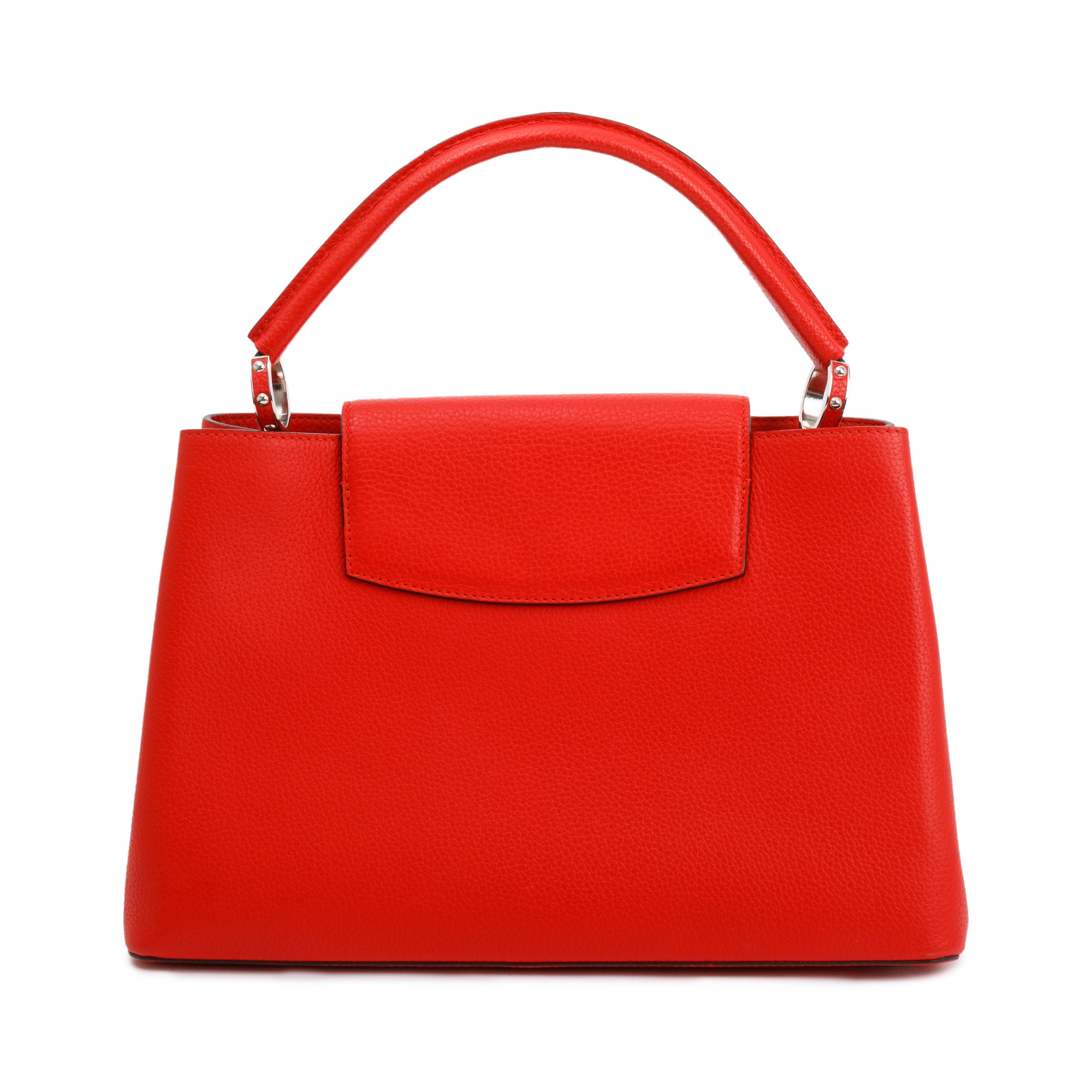 Louis Vuitton Red Taurillon Capucine MM