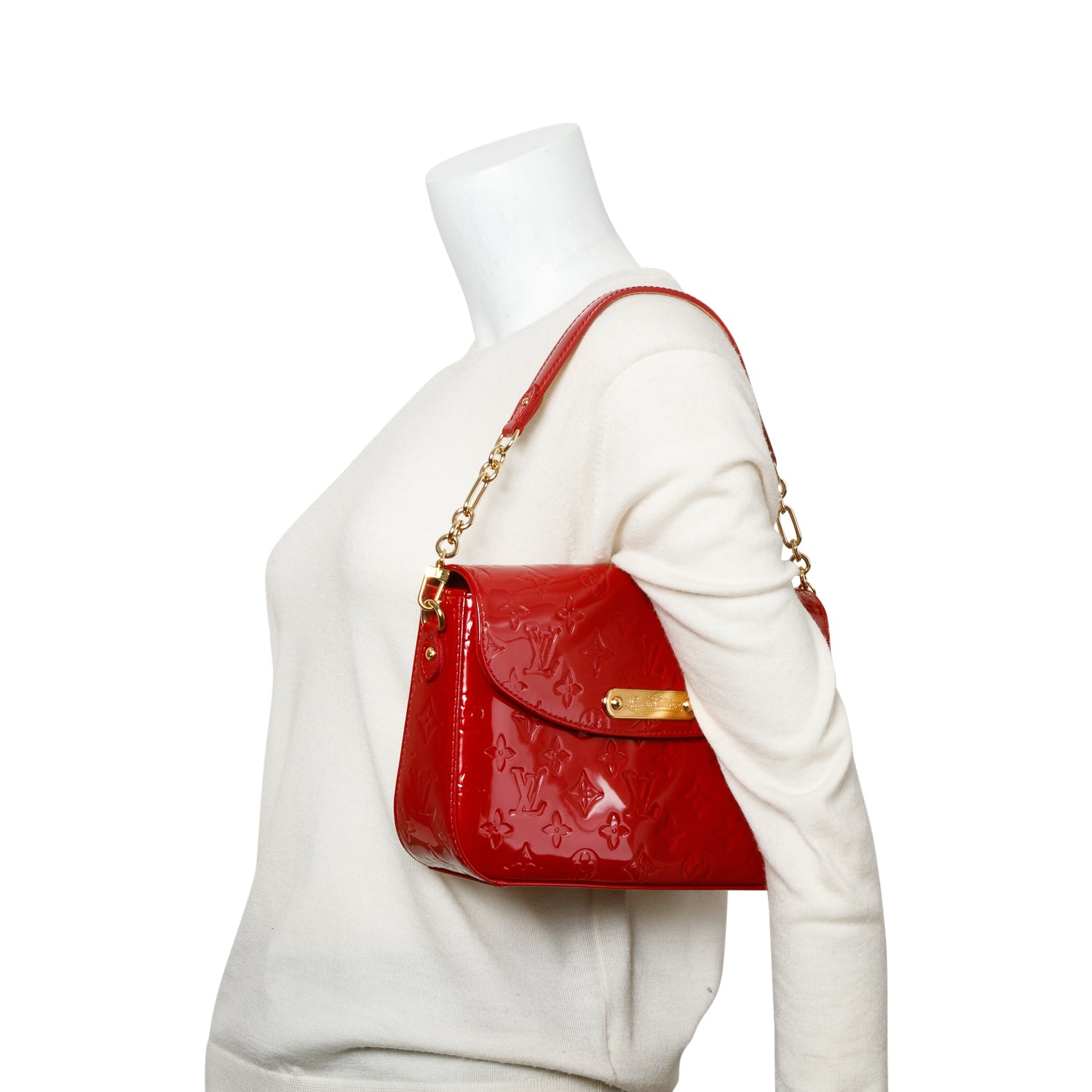 Louis Vuitton Red Vernis Leather Rodeo Drive