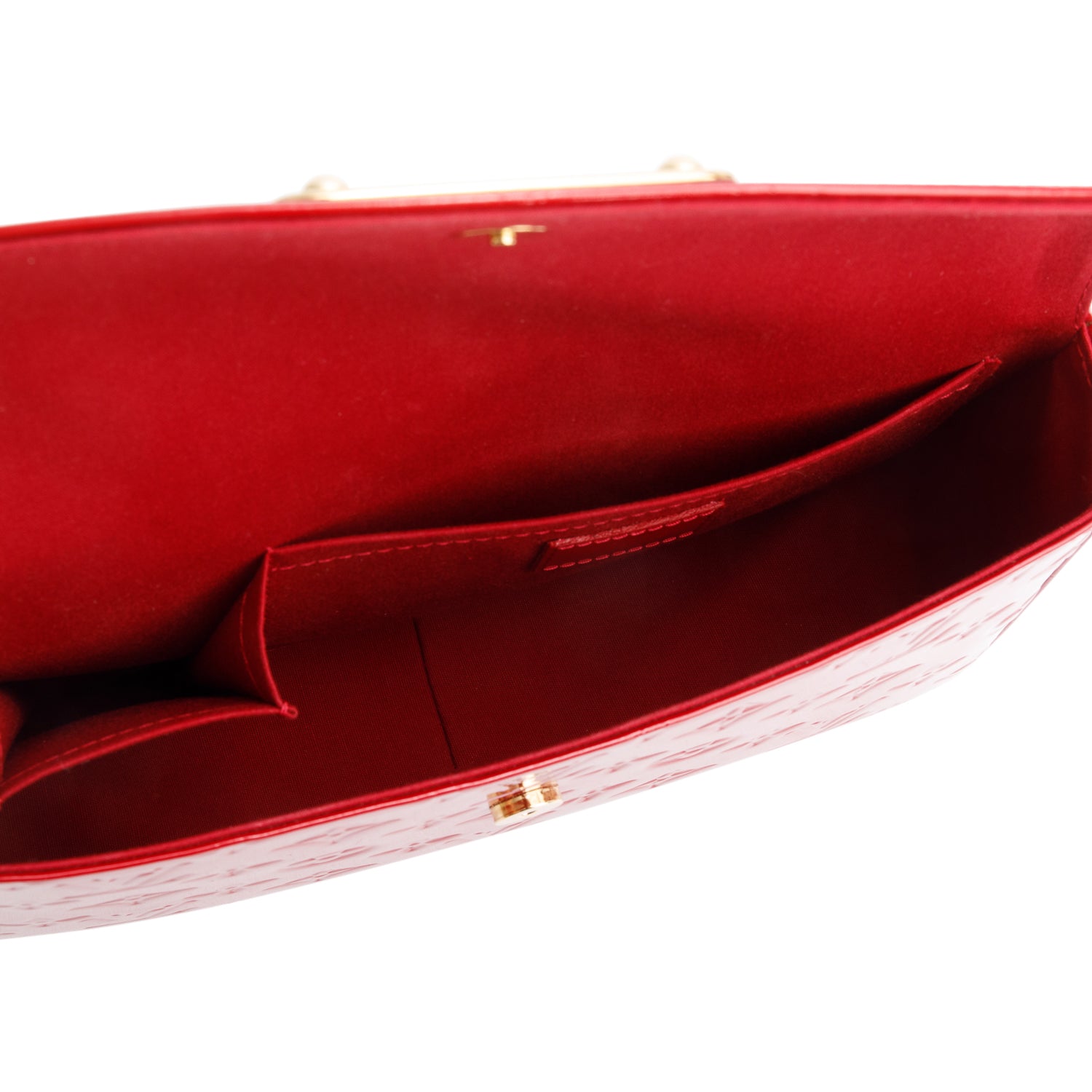 Louis Vuitton Red Vernis Leather Rodeo Drive