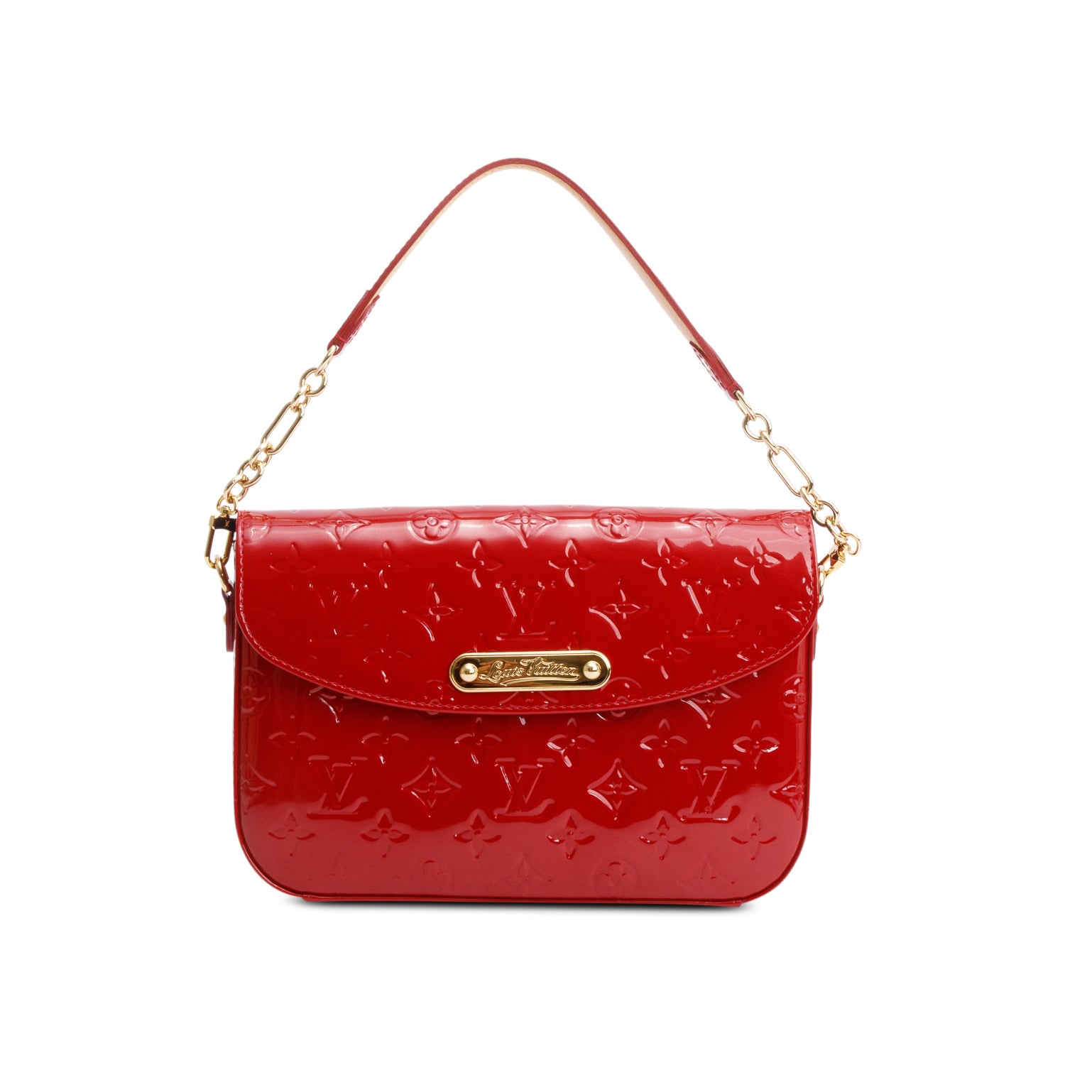 Louis Vuitton Red Vernis Leather Rodeo Drive