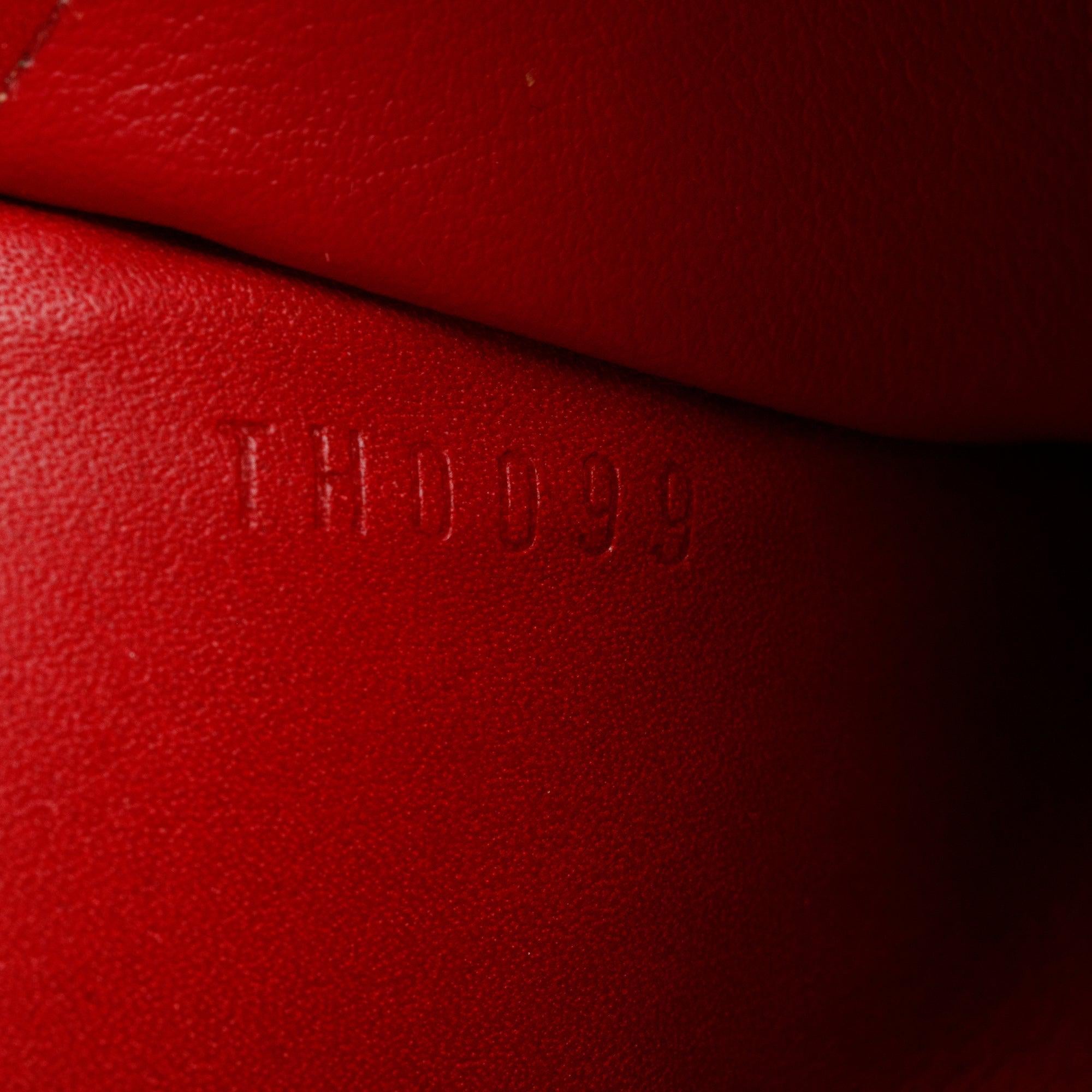 Louis Vuitton Red Vernis Leather Sarah Wallet