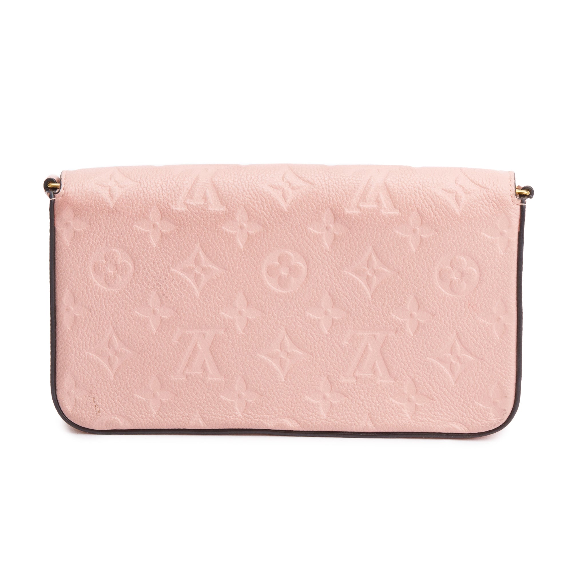 Louis Vuitton Rose Poudre Monogram Empreinte Leather Felicie Pochette w/ Inserts