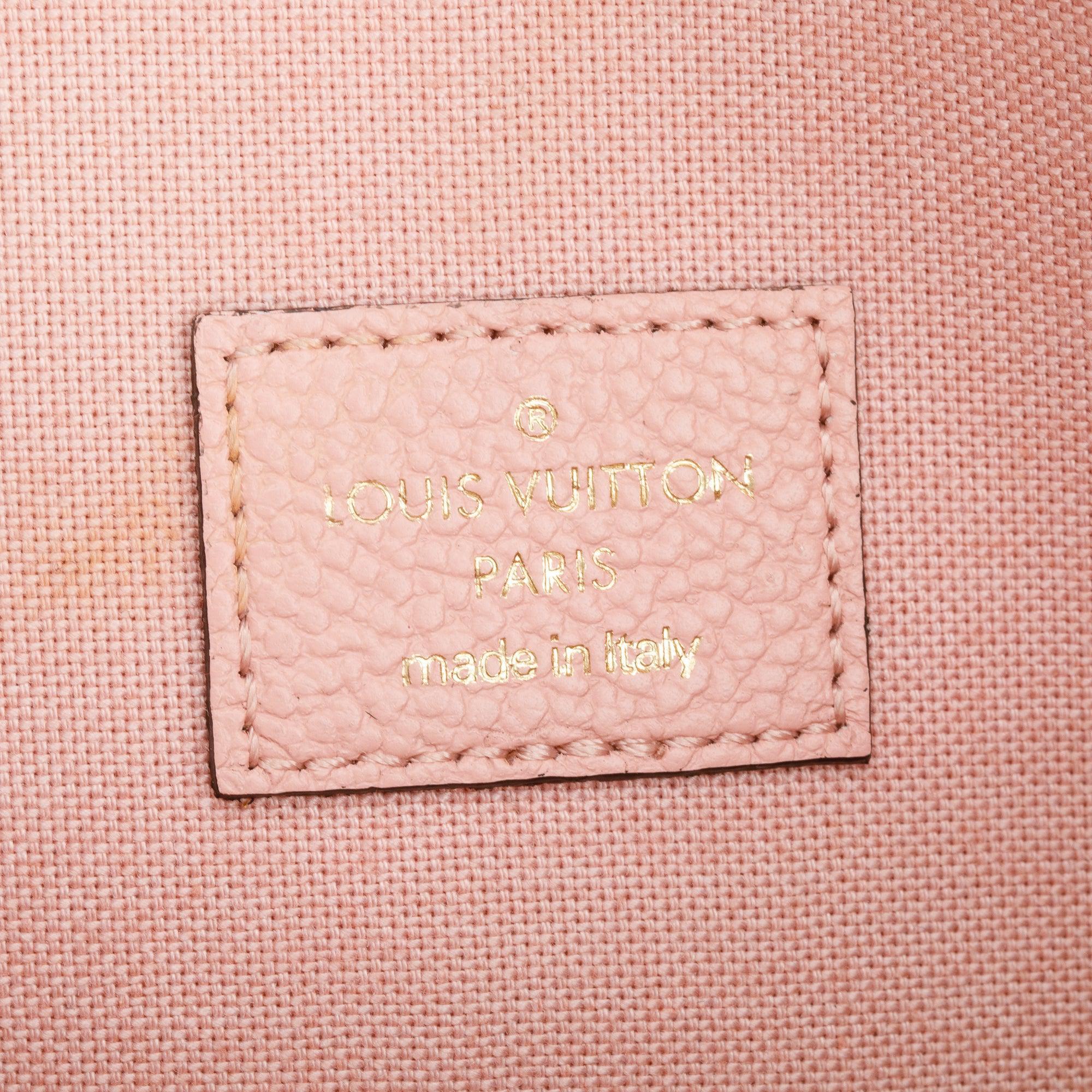 Louis Vuitton Rose Poudre Monogram Empreinte Leather Felicie Pochette w/ Inserts