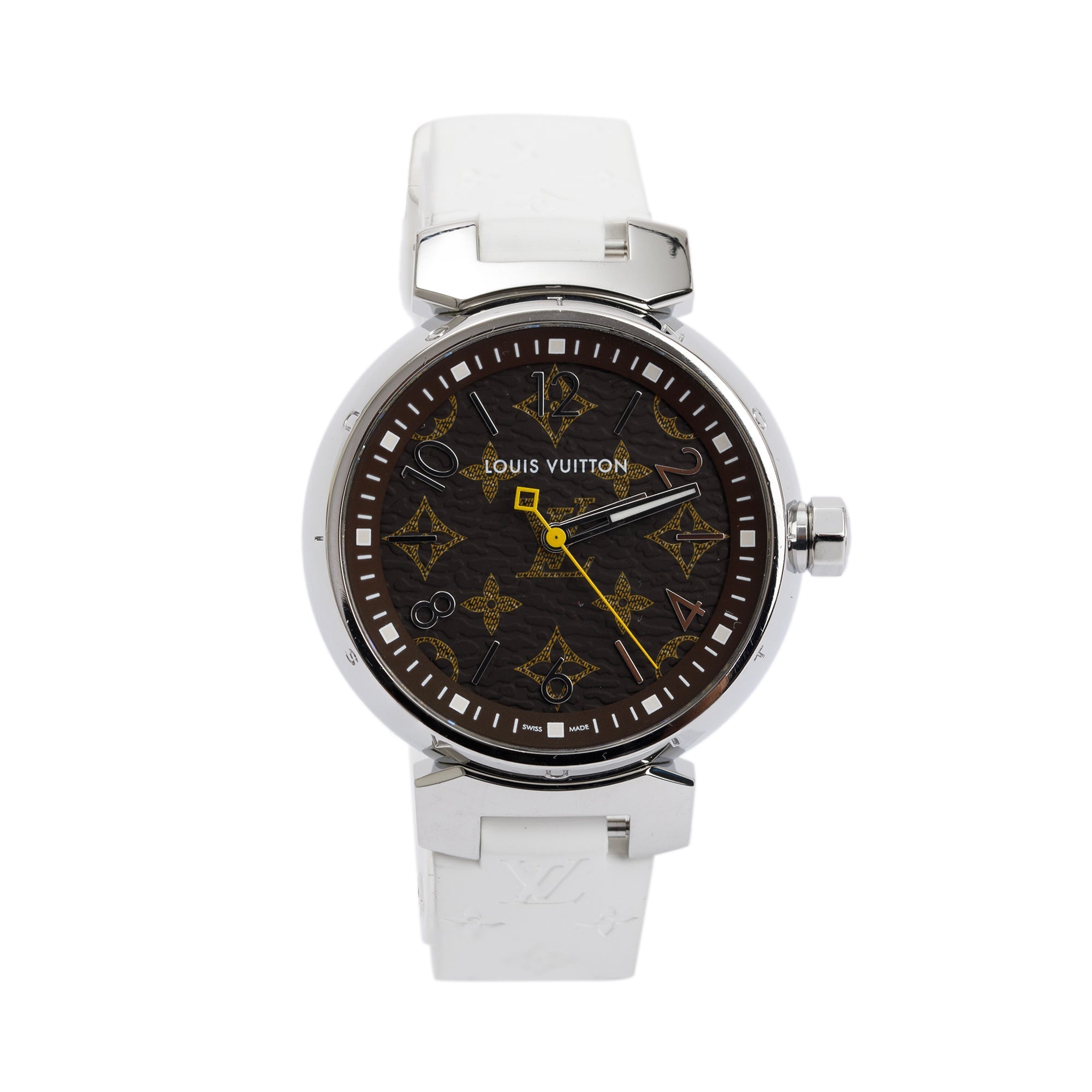 Louis Vuitton Stainless Steel Tambour 34 MM Watch
