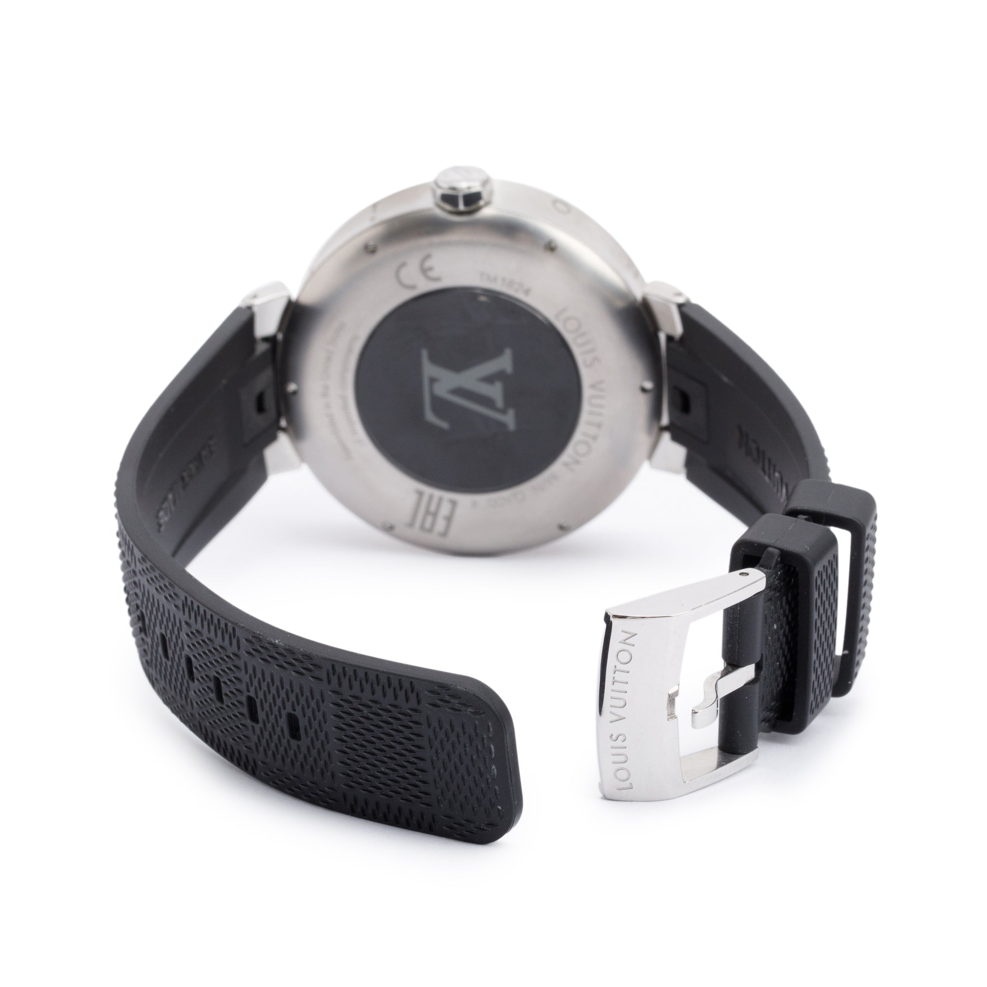 Louis Vuitton Stainless Steel Tambour Horizon 43 MM Digital Smart Watch QA004 w/ Box & Charger