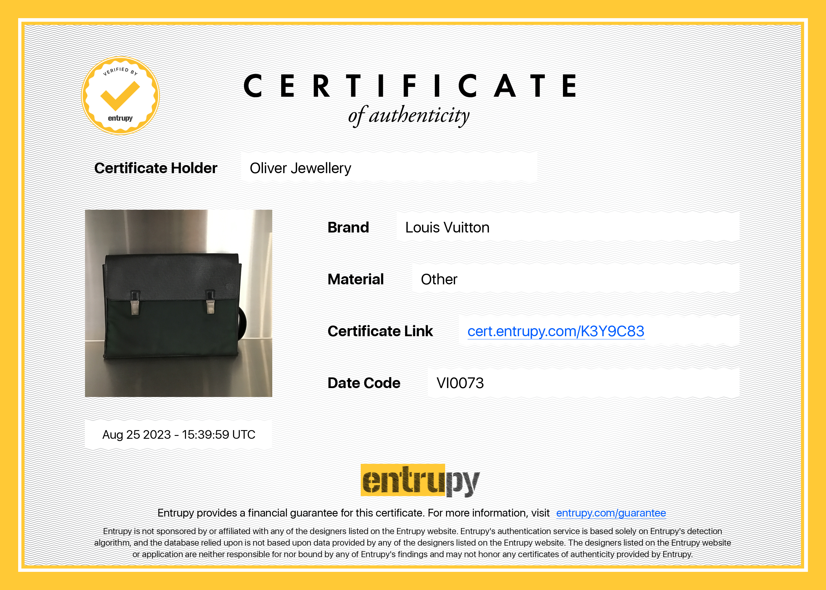 Louis Vuitton Taiga Leather Saratov GM Messenger Bag