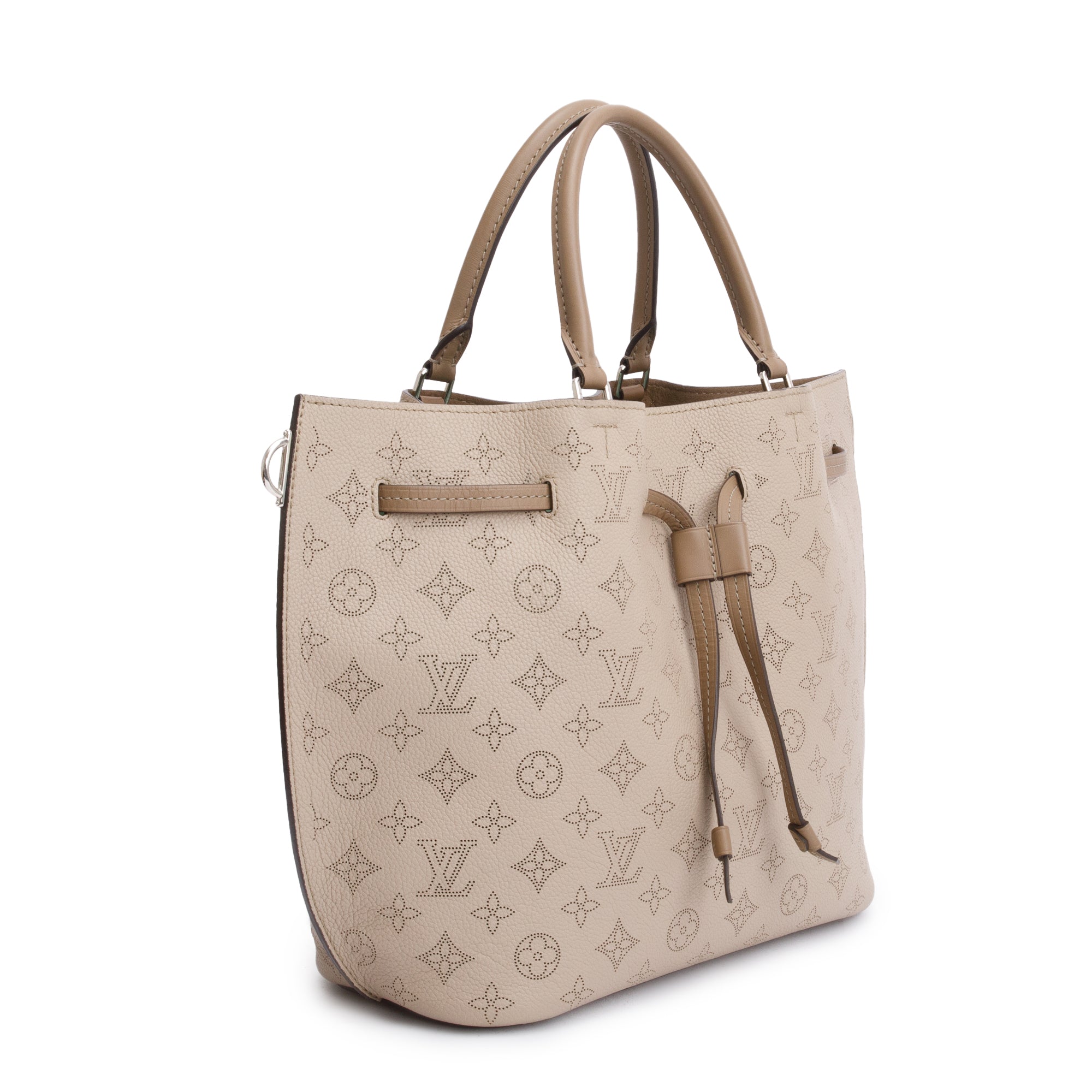 Louis Vuitton Taupe Monogram Mahina Girolata w/ Strap & Pouch