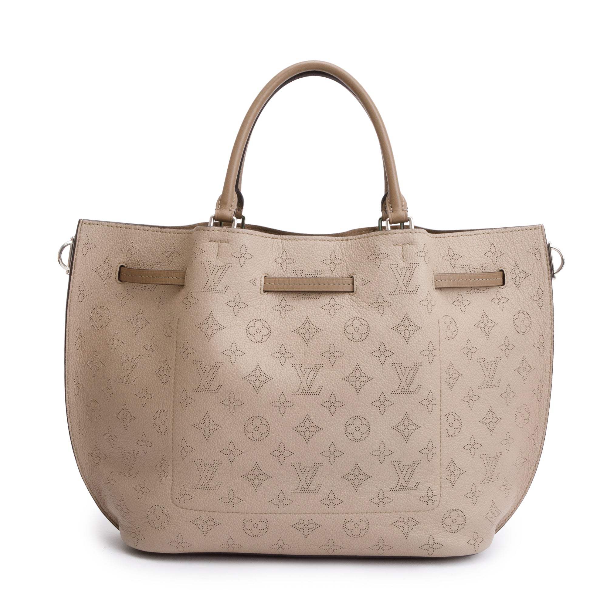 Louis Vuitton Taupe Monogram Mahina Girolata w/ Strap & Pouch