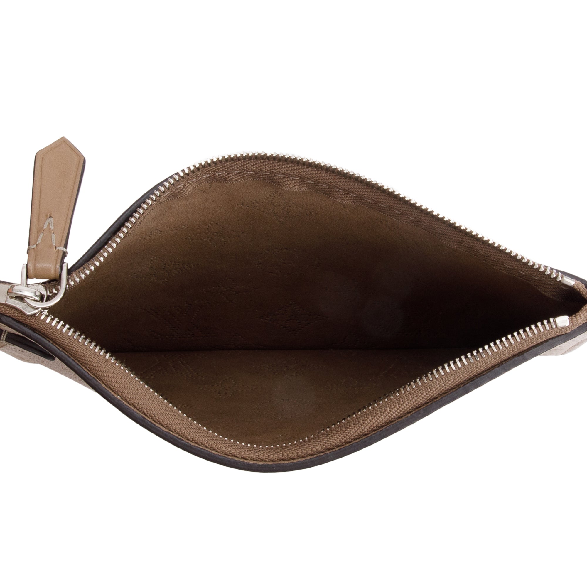 Louis Vuitton Taupe Monogram Mahina Girolata w/ Strap & Pouch