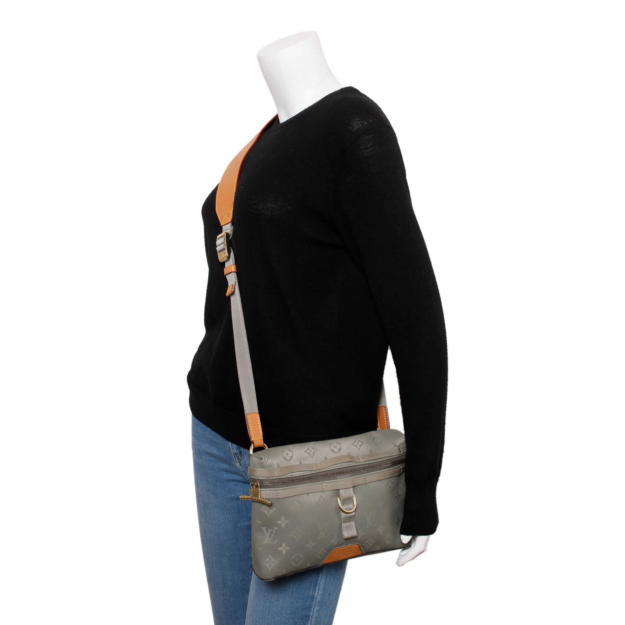 Louis Vuitton Titanium Monogram Messenger Bag PM